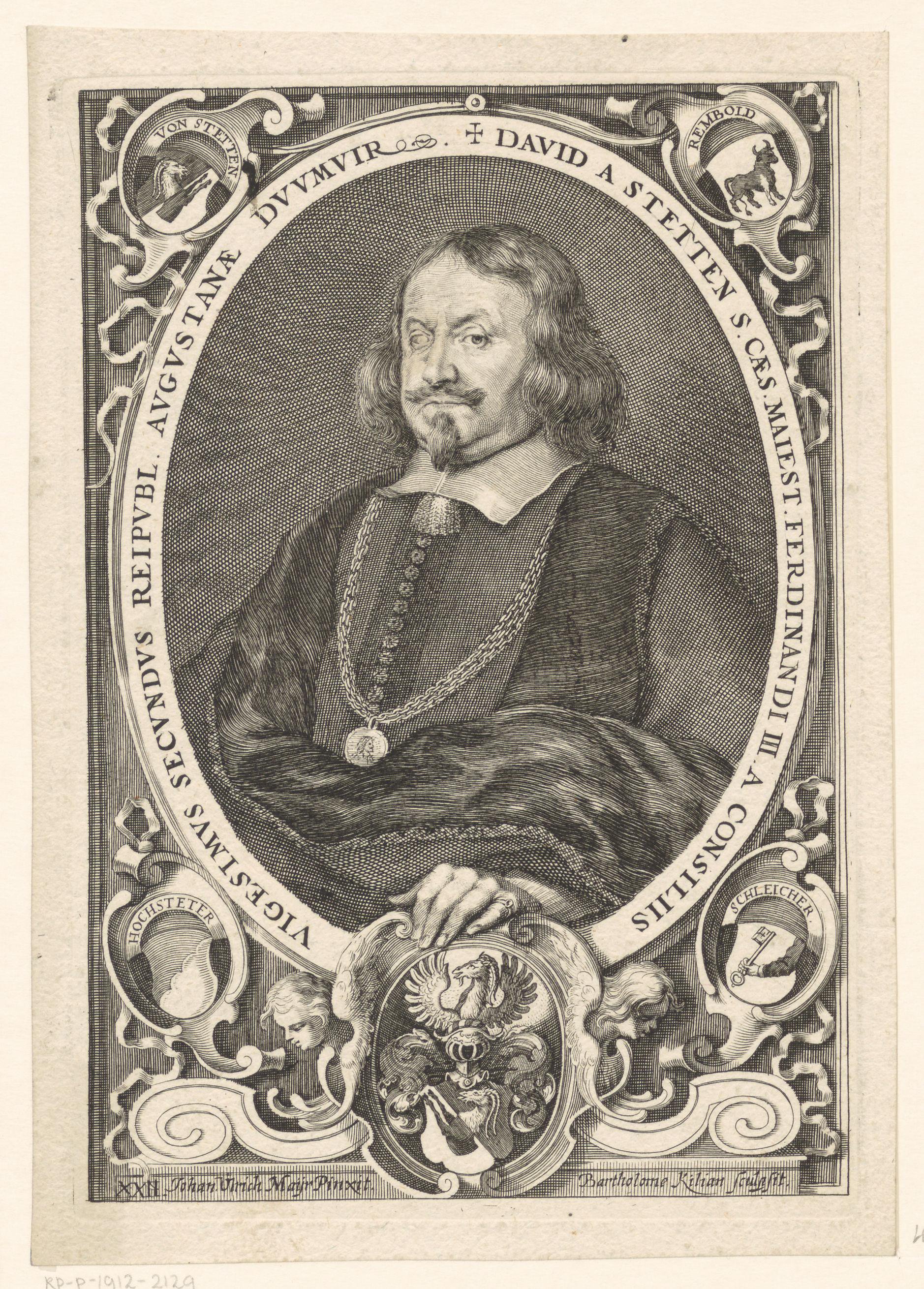 Portret van David von Stetten