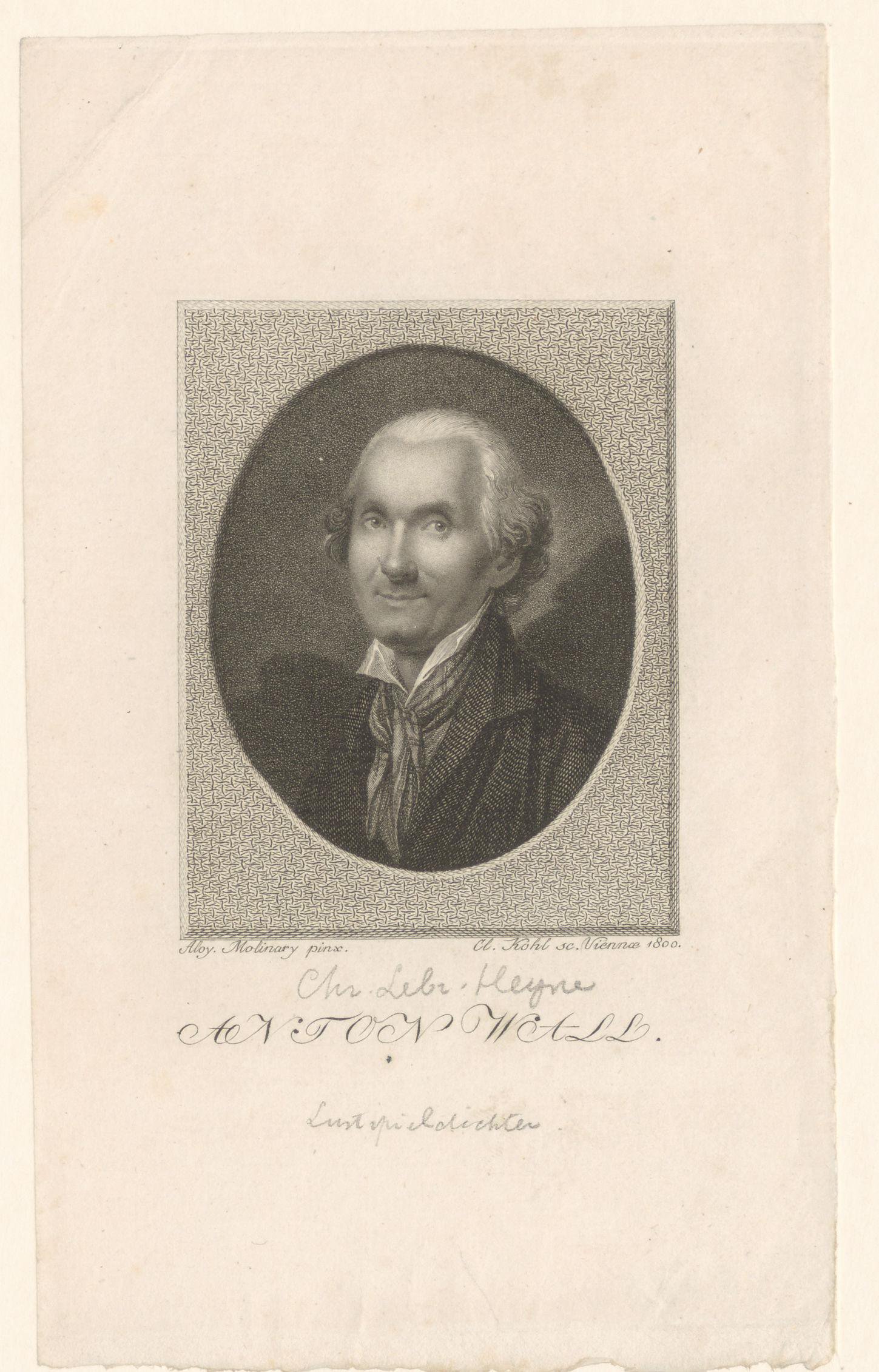 Portret van Christian Leberecht Heyne