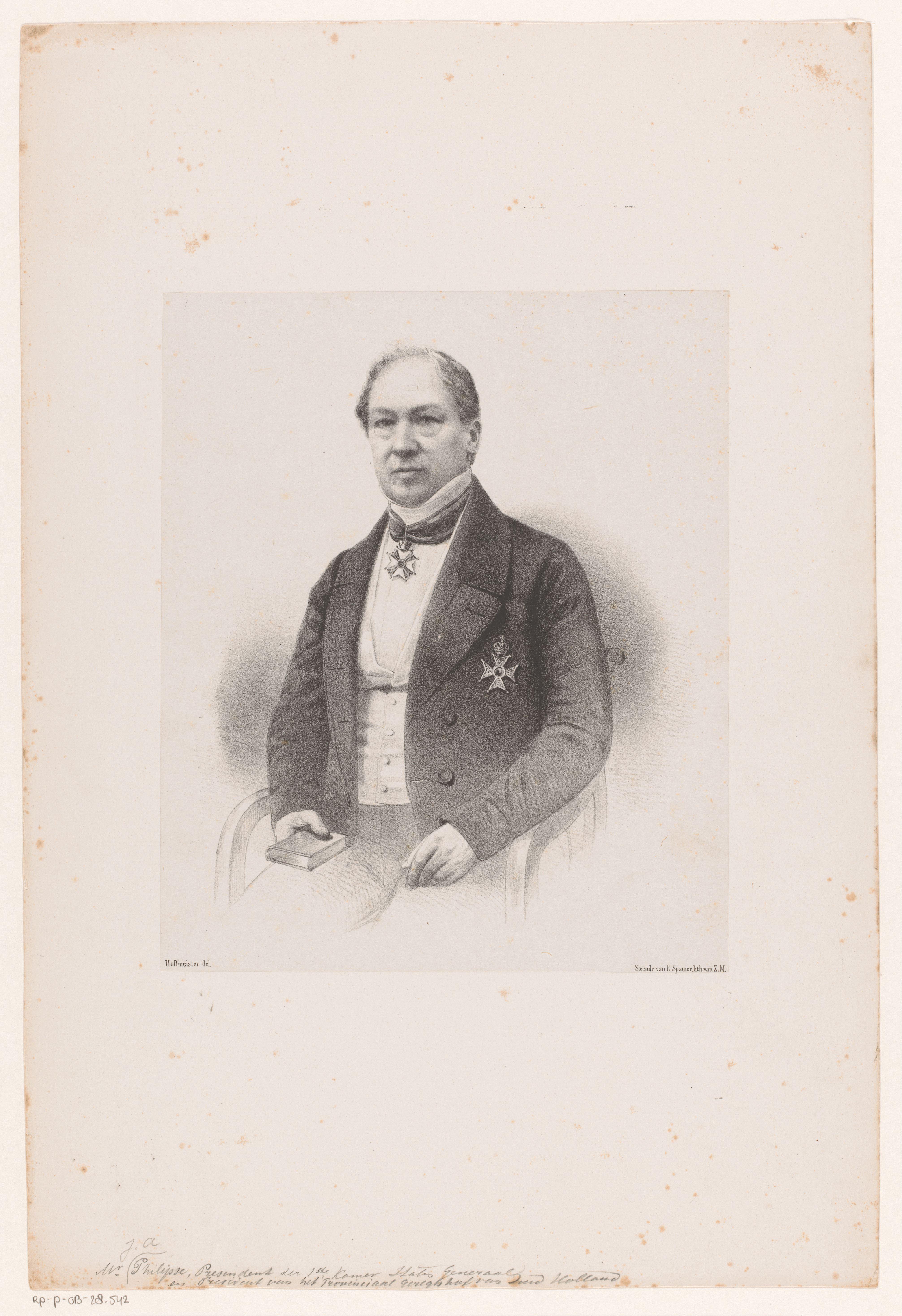 Portret van Johan Antoni Philipse