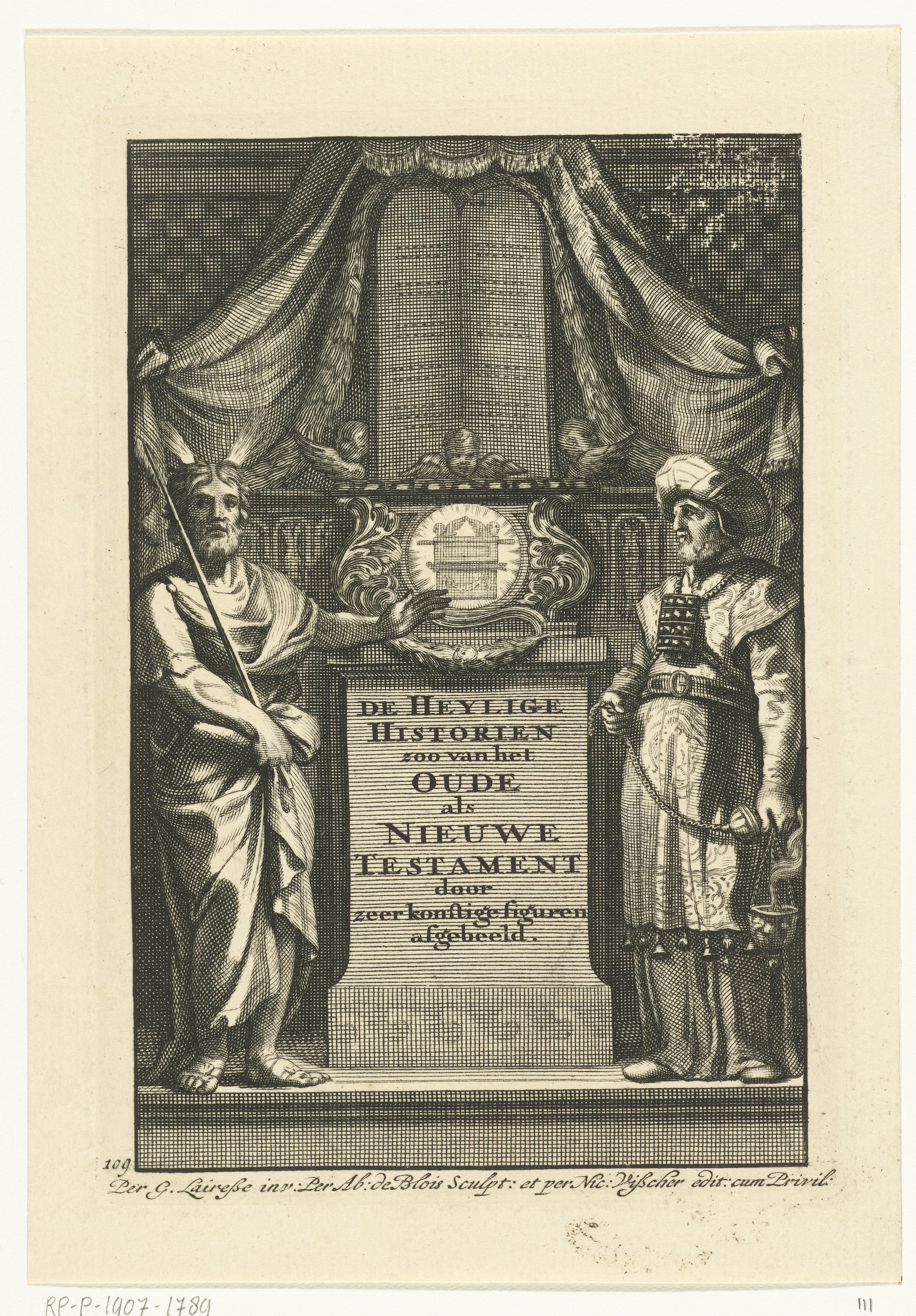 Allegorie op het Oude en Nieuwe Testament met Mozes en Aäron