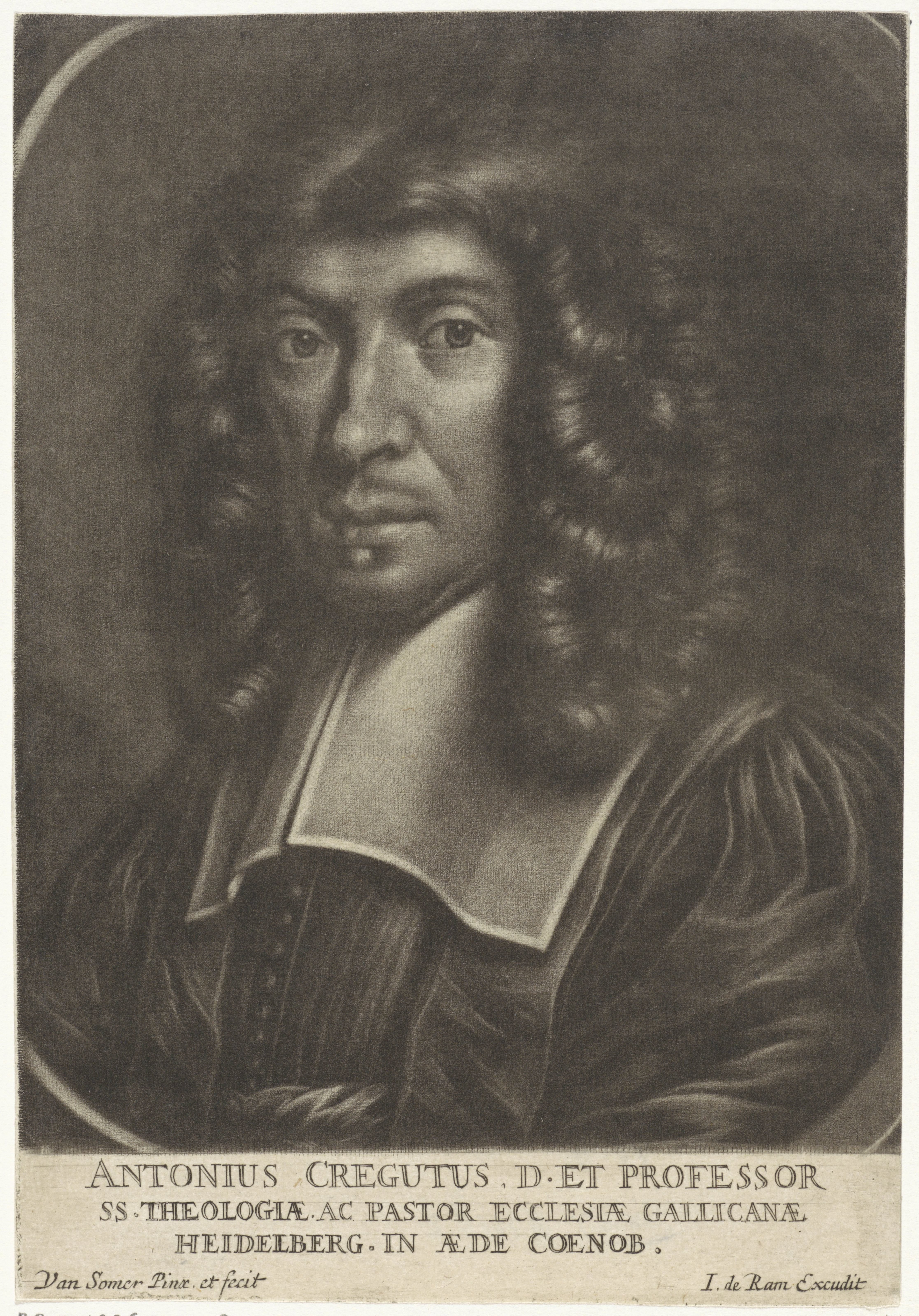 Portret van de theoloog Antonius Cregutus