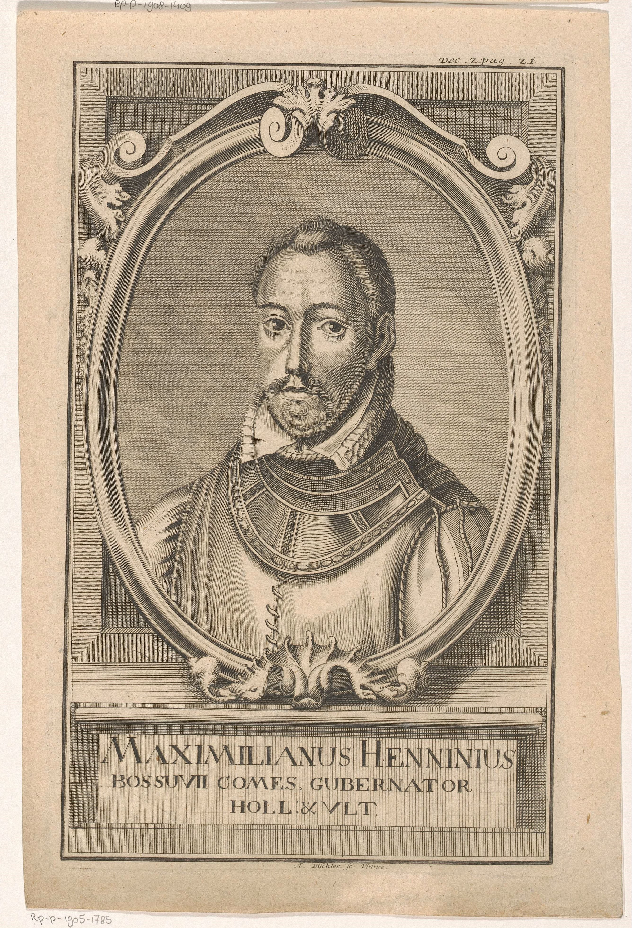 Portret van Maximiliaan de Hennin graaf van Boussu