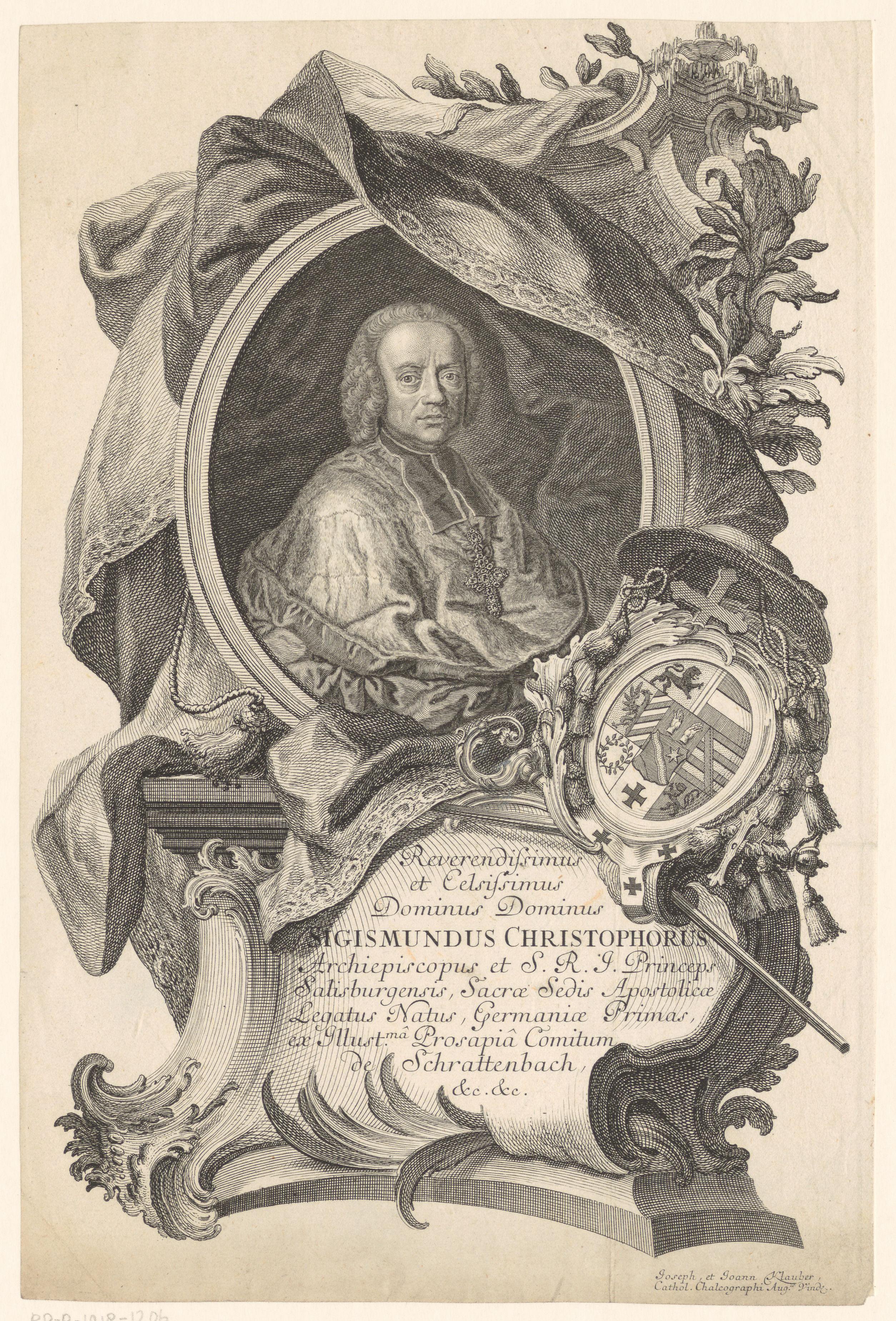 Portret van Sigismund III, aartsbisschop van Salzburg
