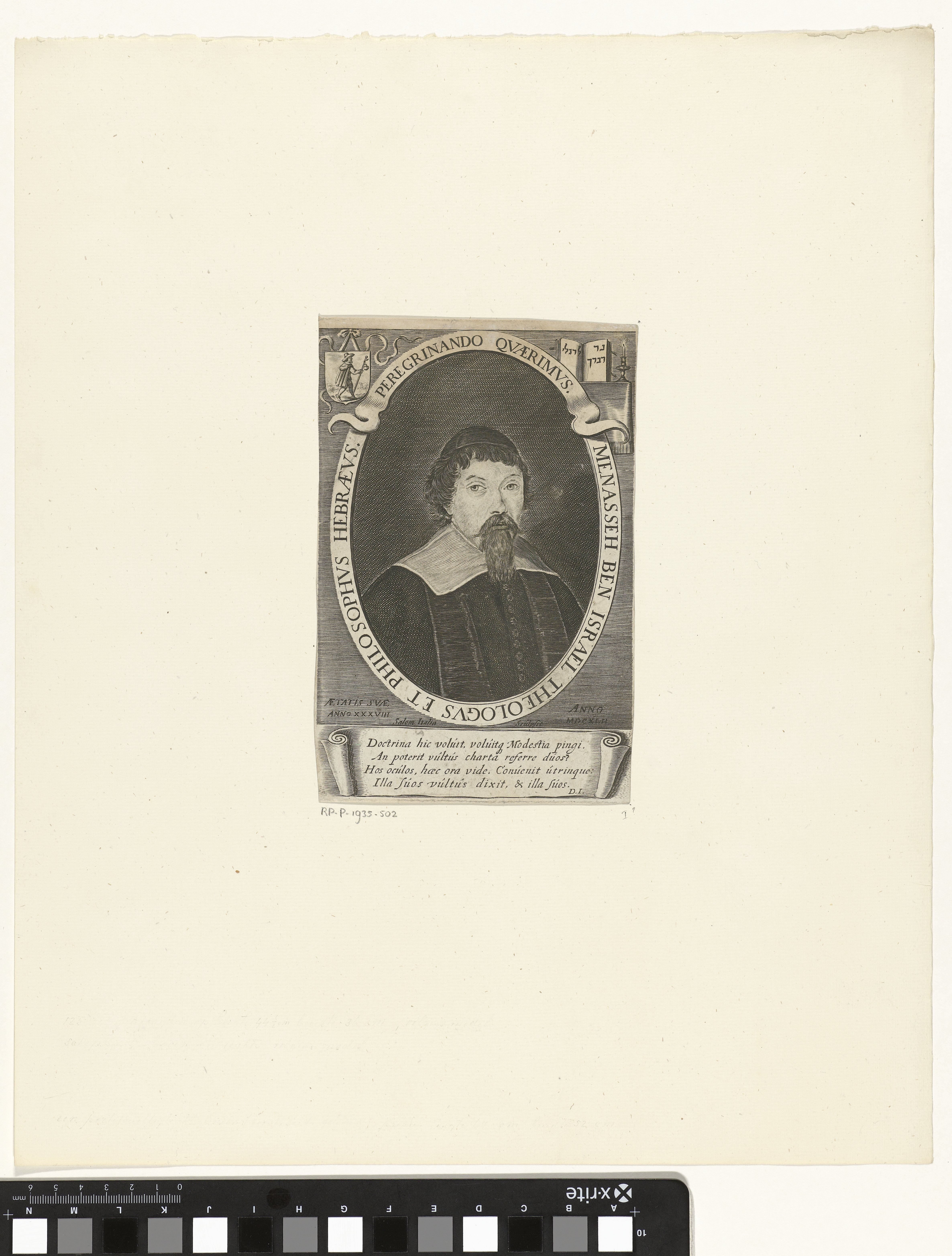 Portret van Menasseh Ben Israël