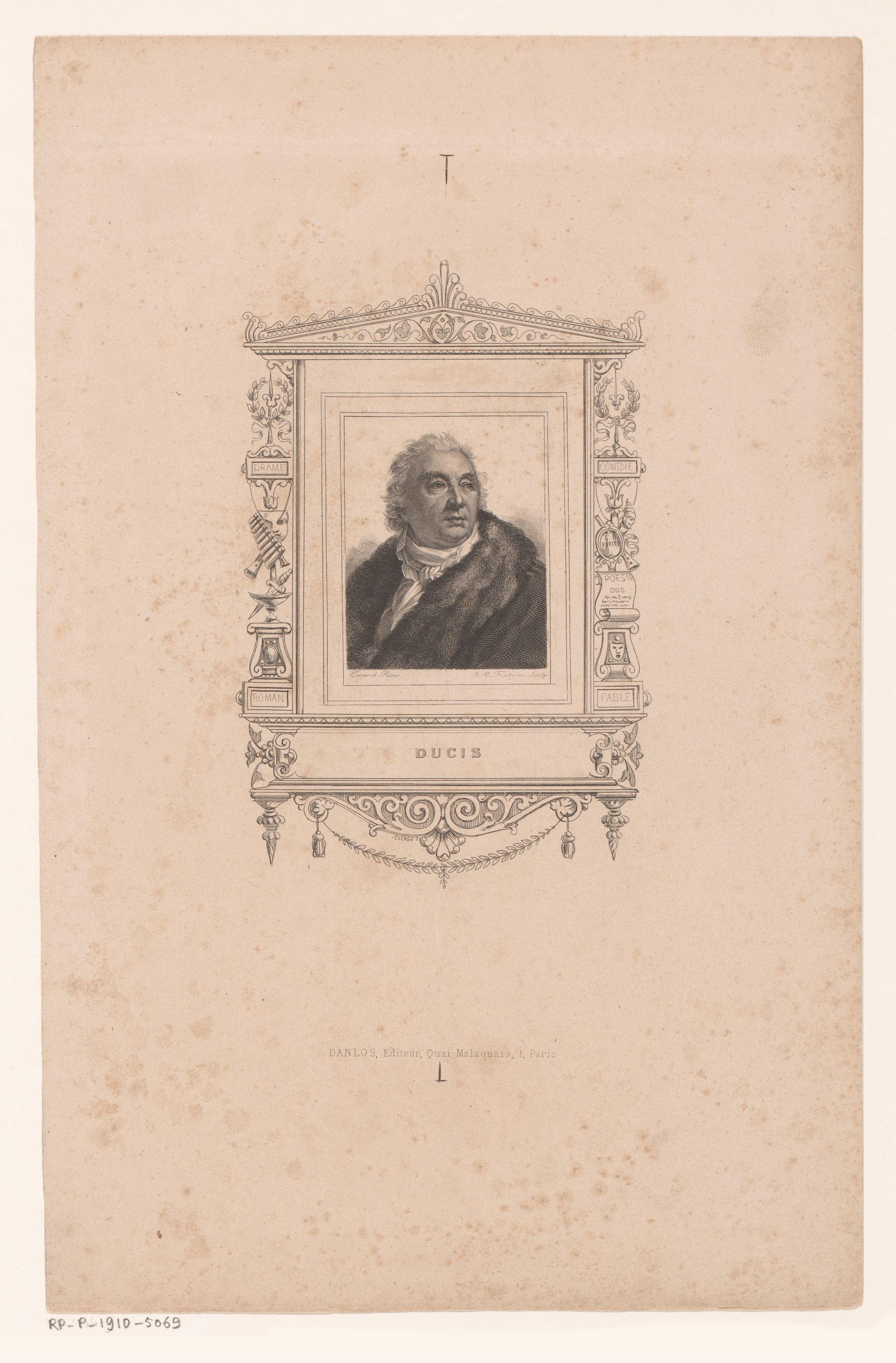 Portret van Jean François Ducis