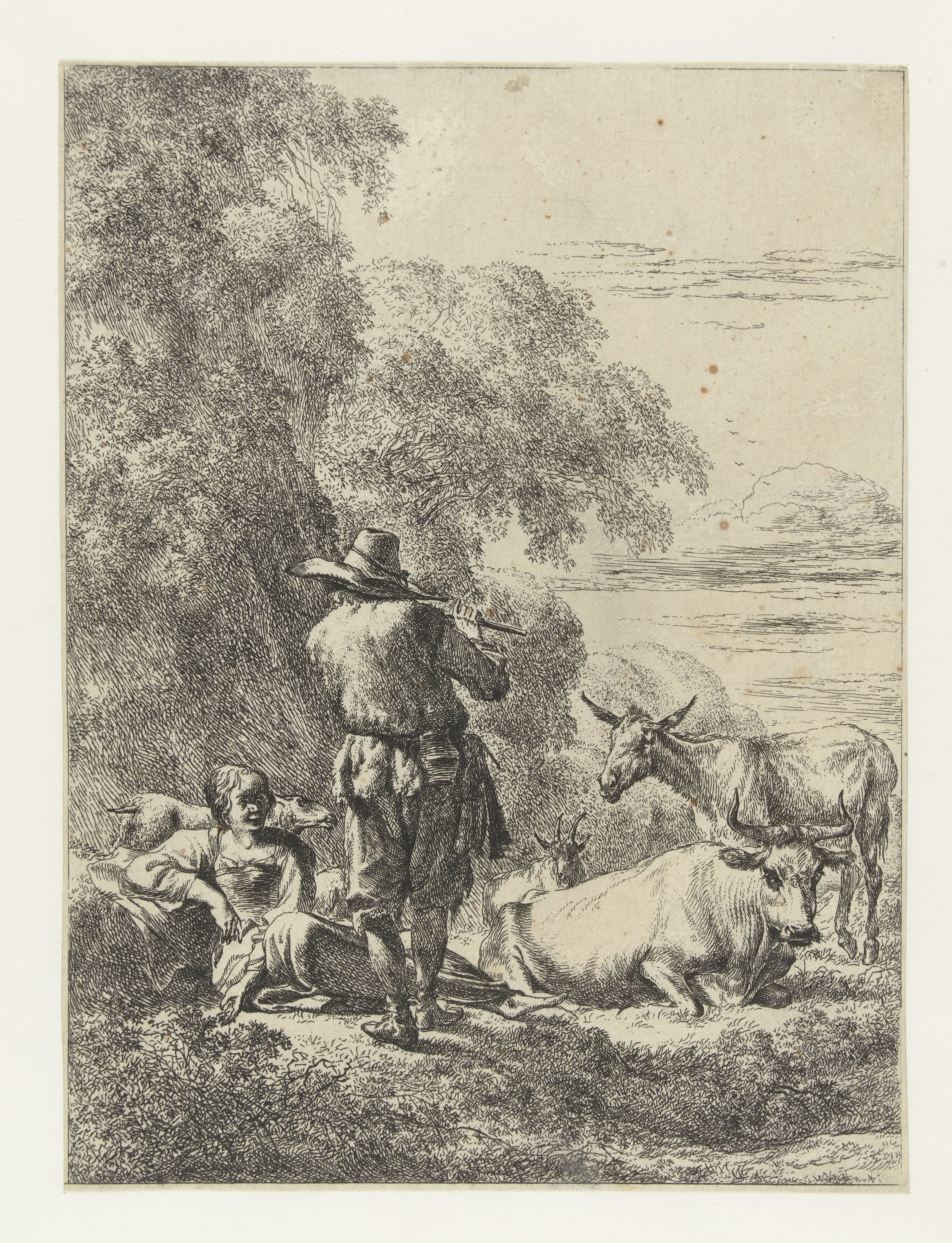 Fluitspelende herder