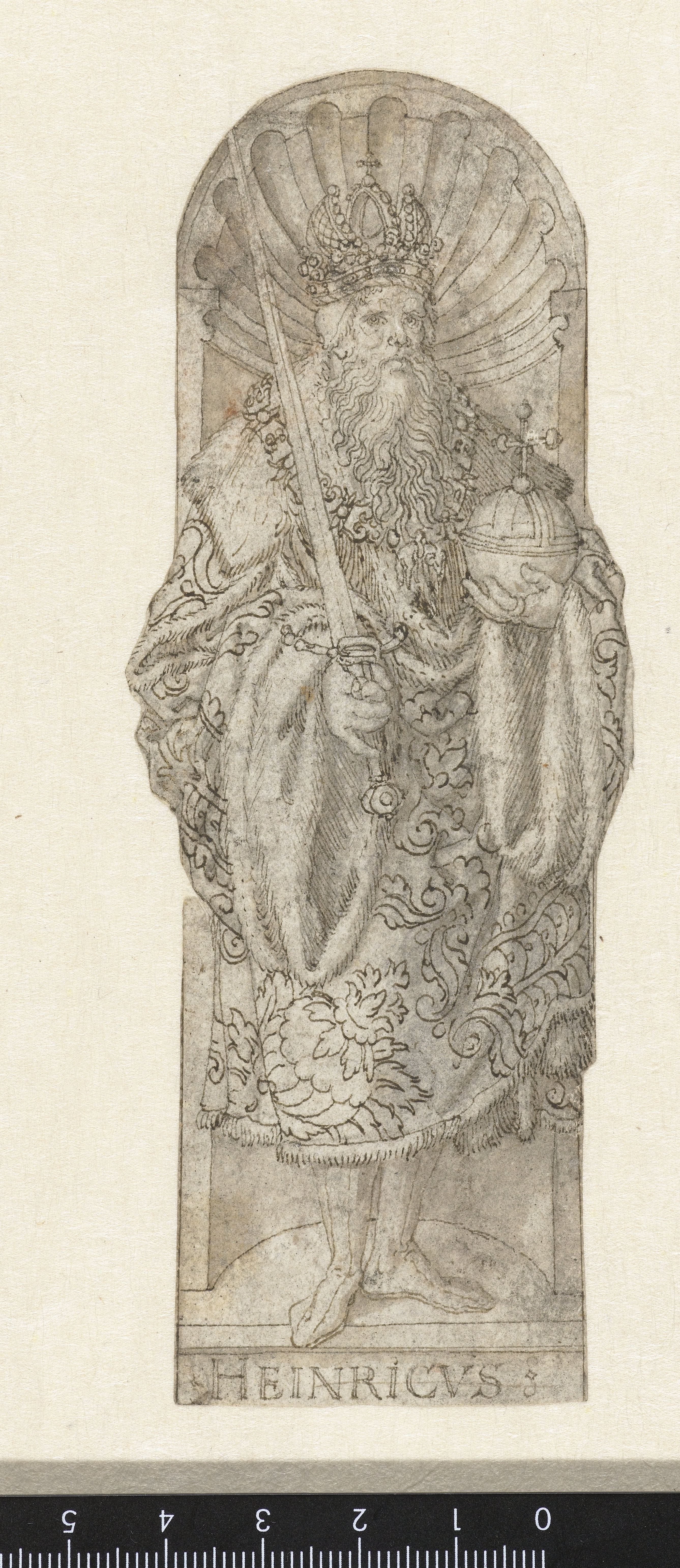Duitse keizer Hendrik II in een nis