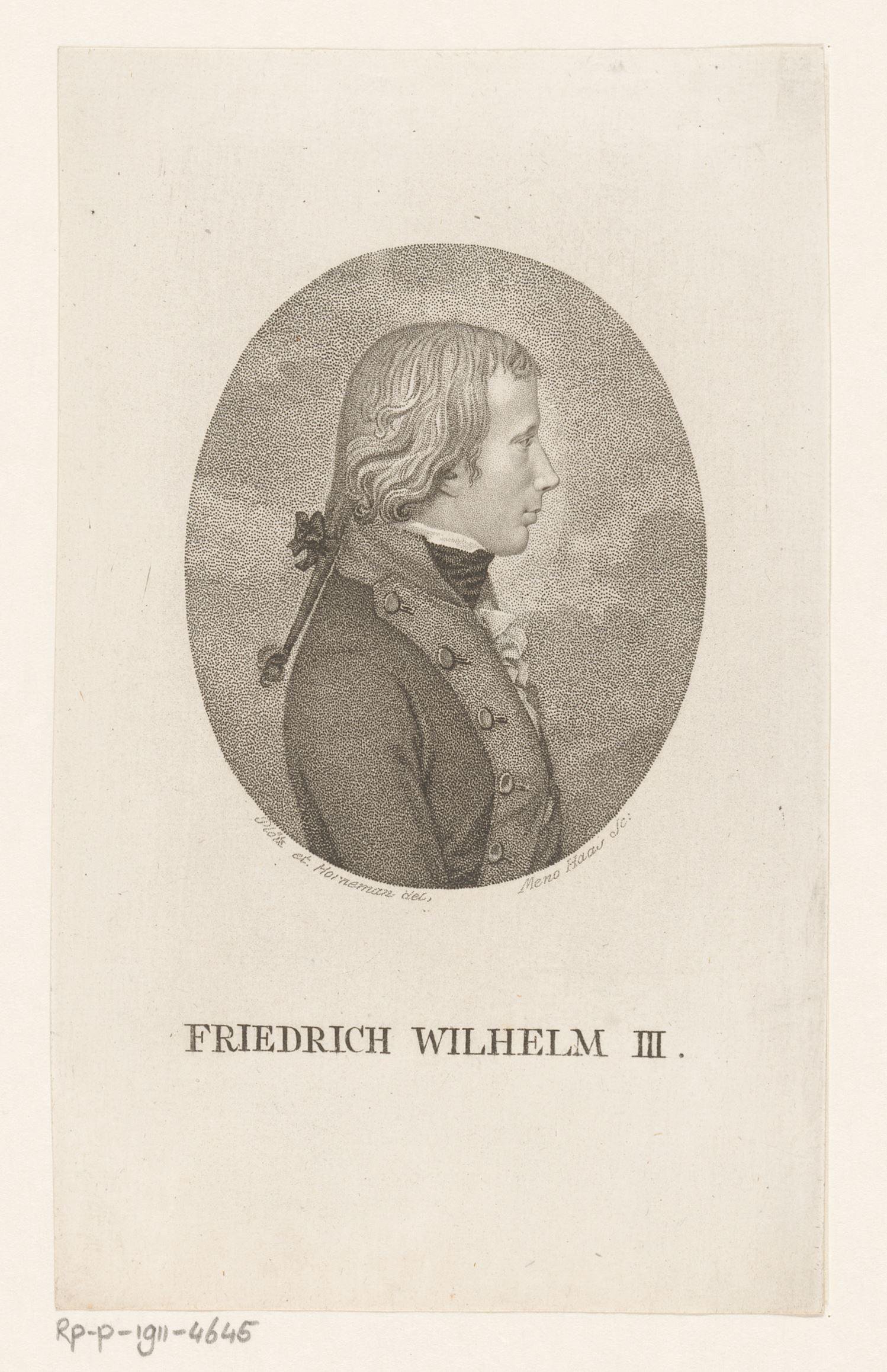 Portret van Friedrich Wilhelm III