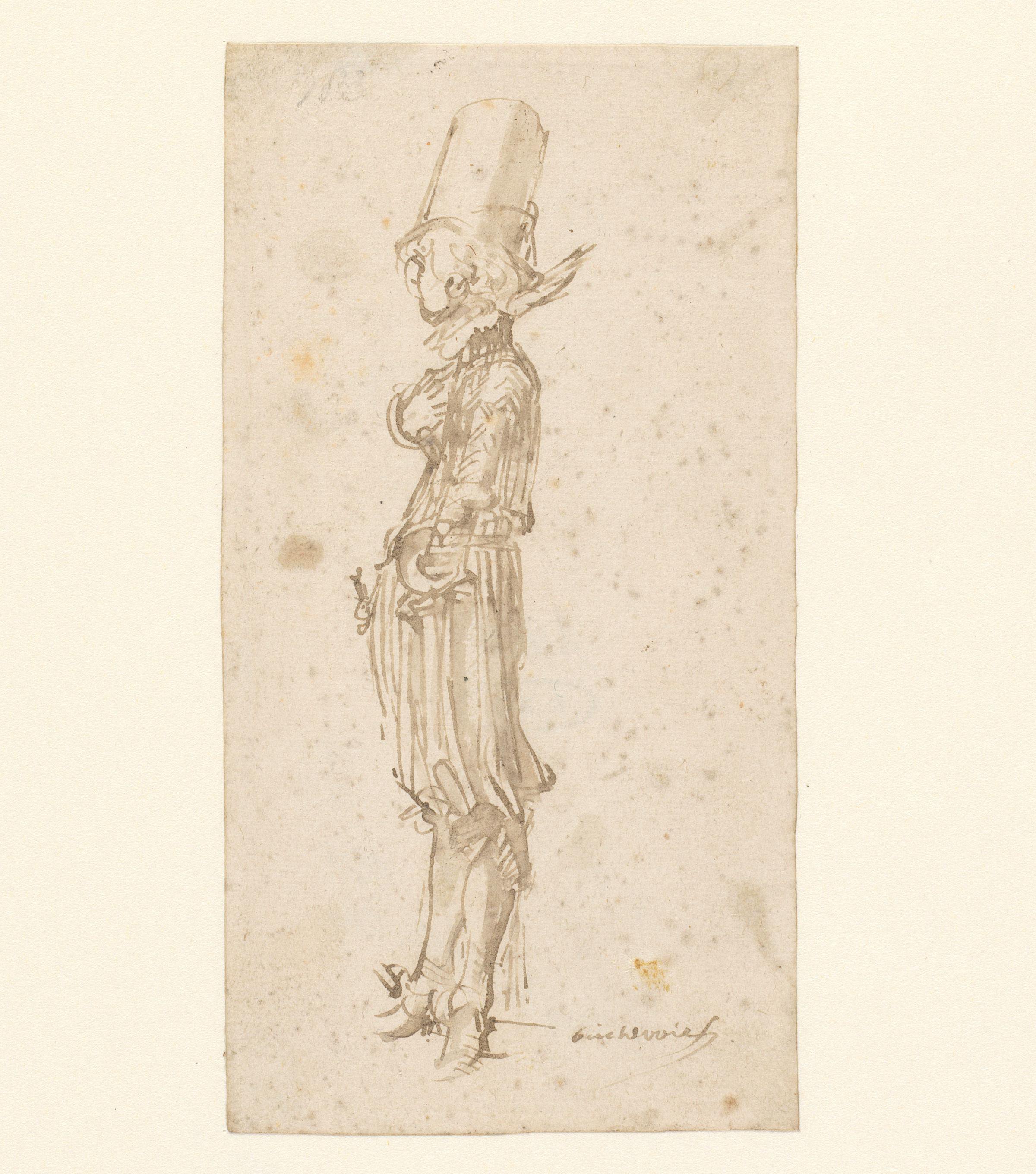 Standing Man with a tall Hat