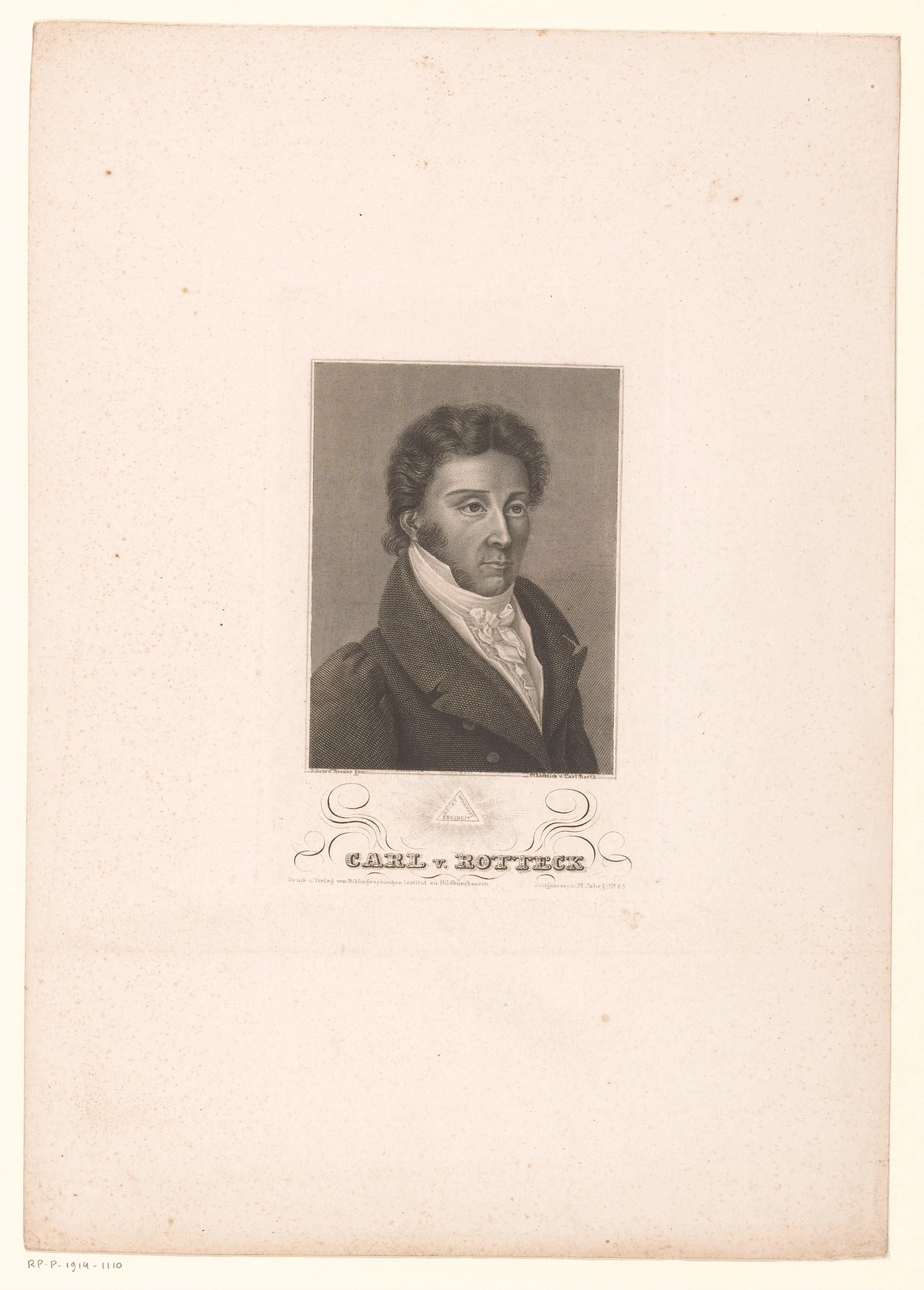 Portret van Karl von Rotteck