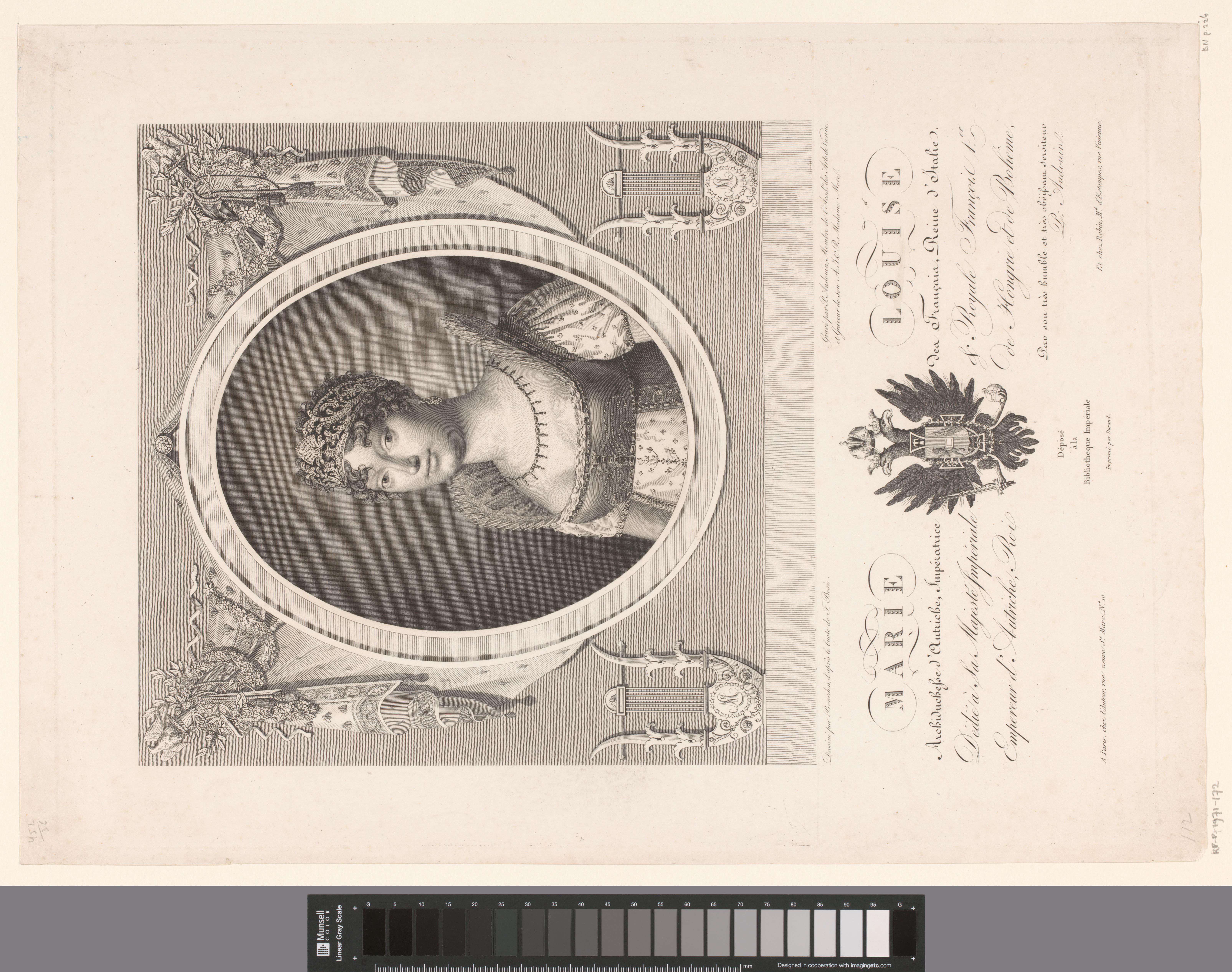 Portret van Marie Louise van Oostenrijk