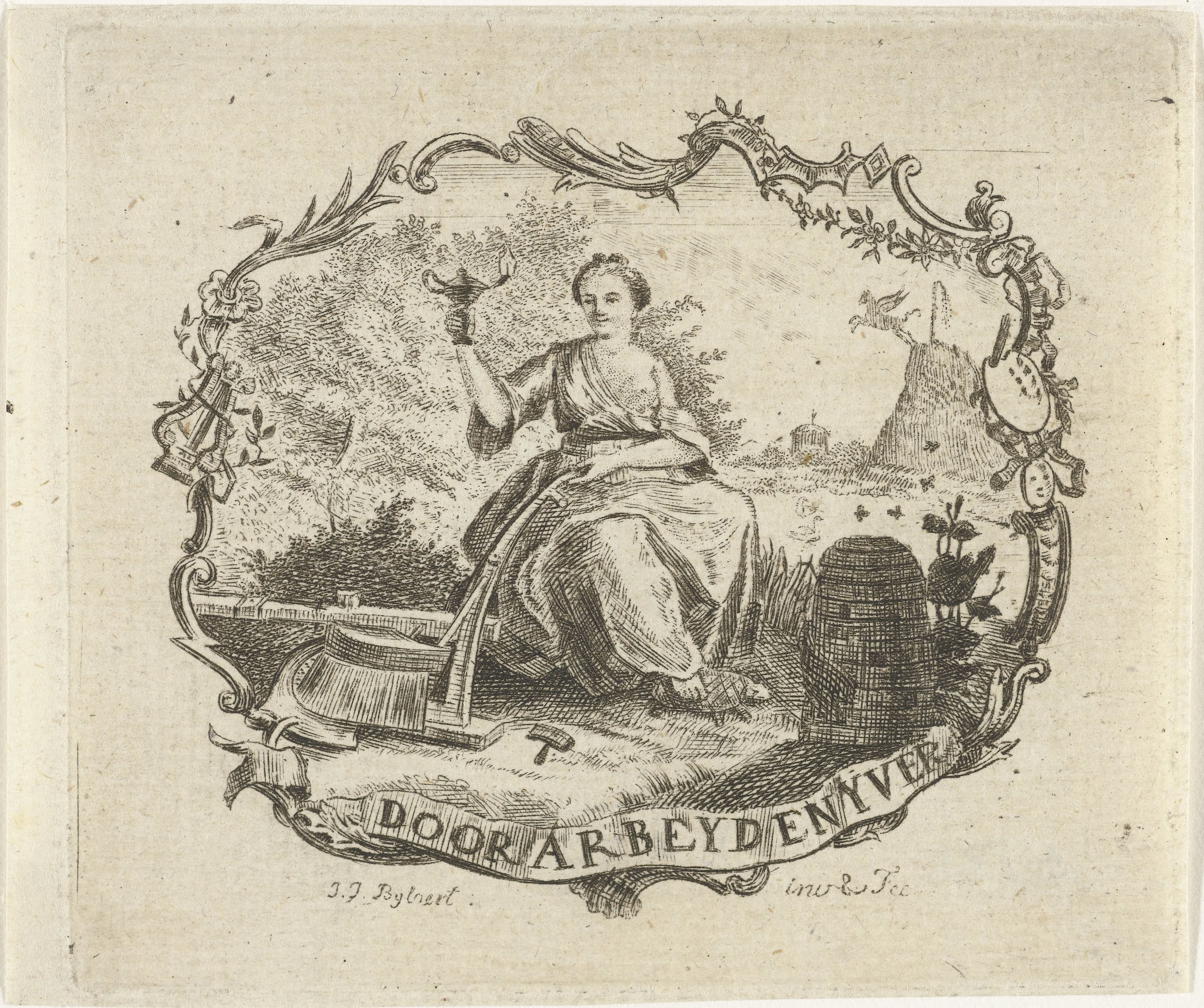 Vrouw met brandende lamp