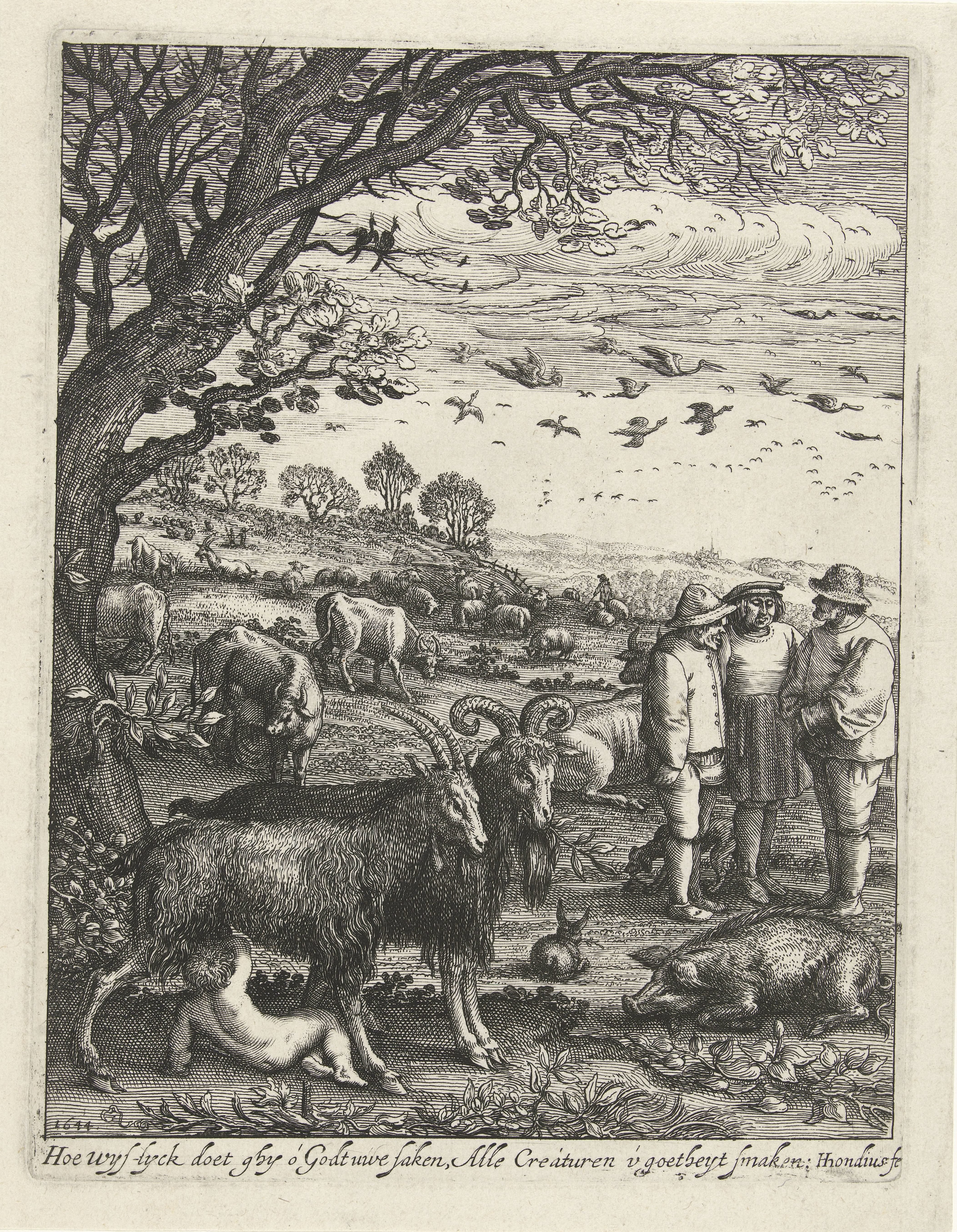 Landschap met drinkende Jupiter