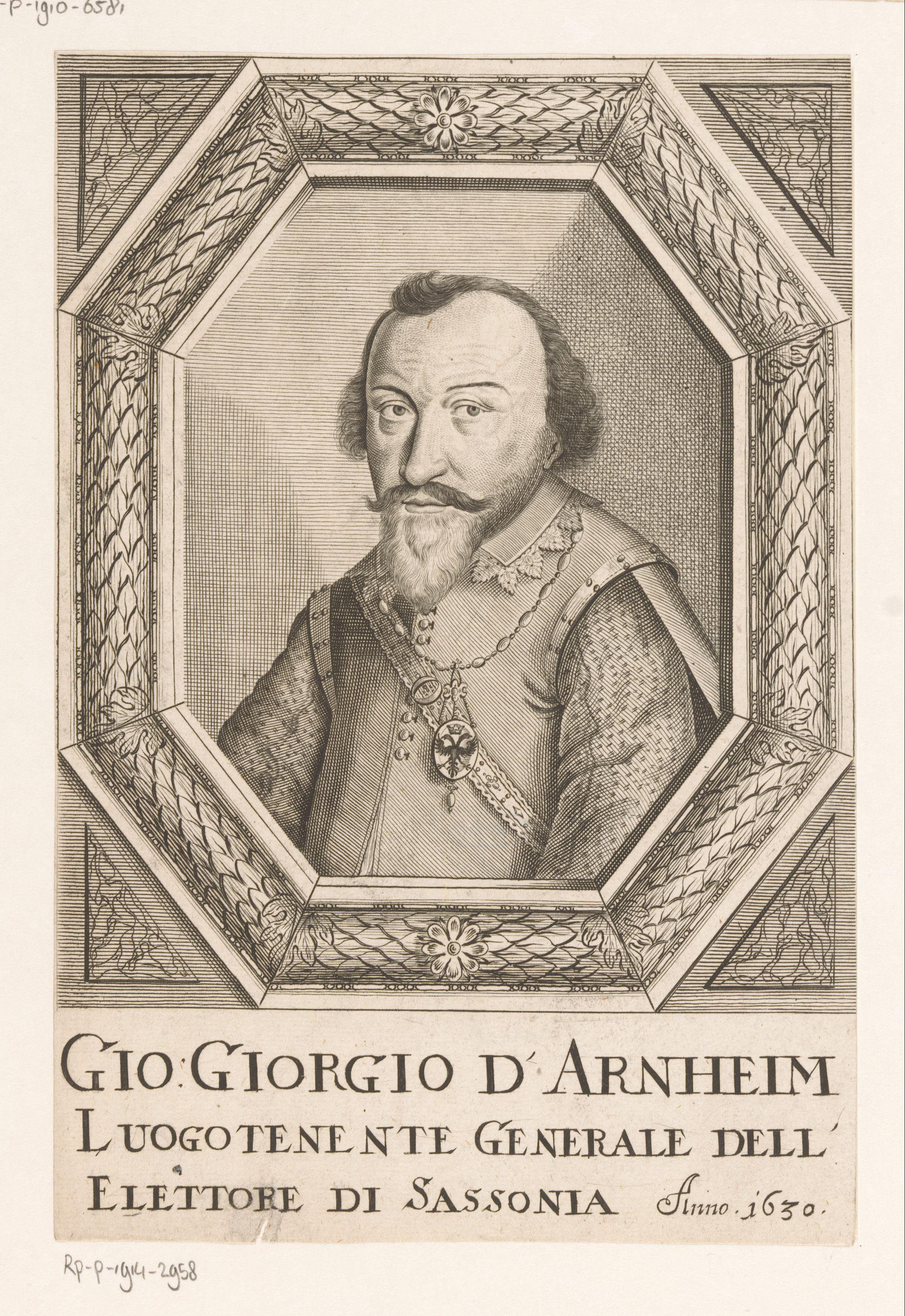 Portret van Hans Georg Arnim von Boitzenburg