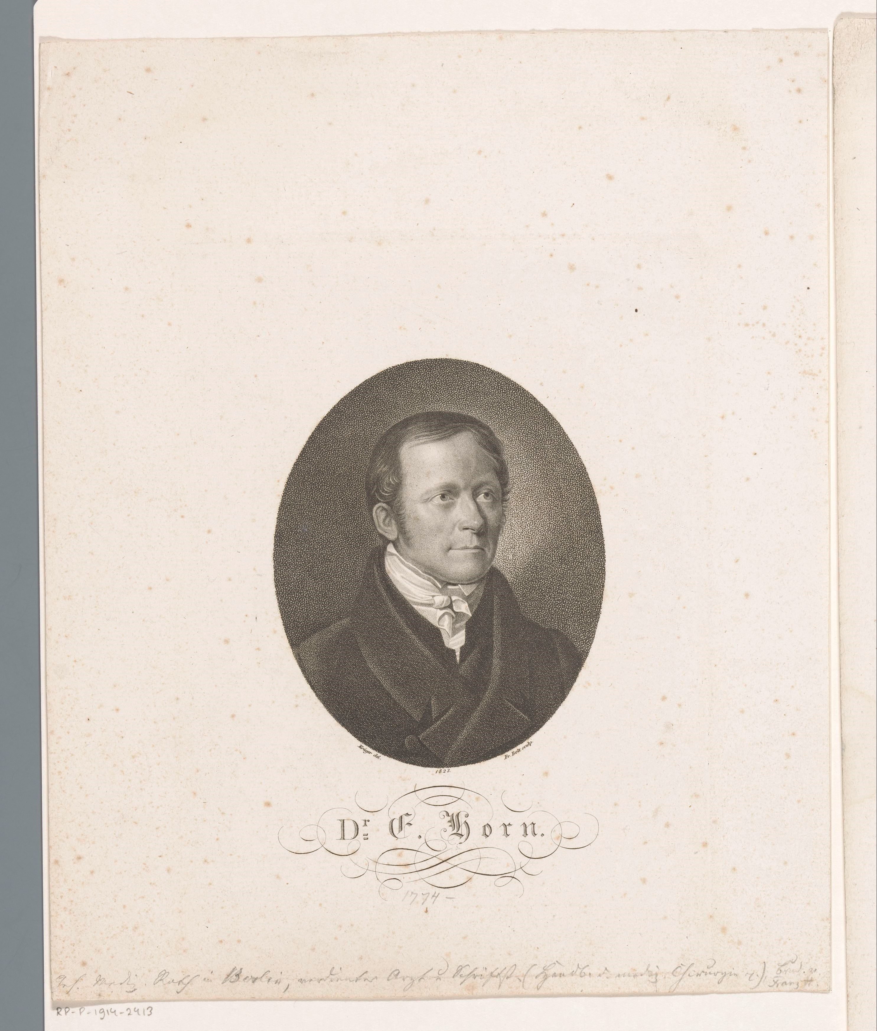 Portret van Ernst Horn