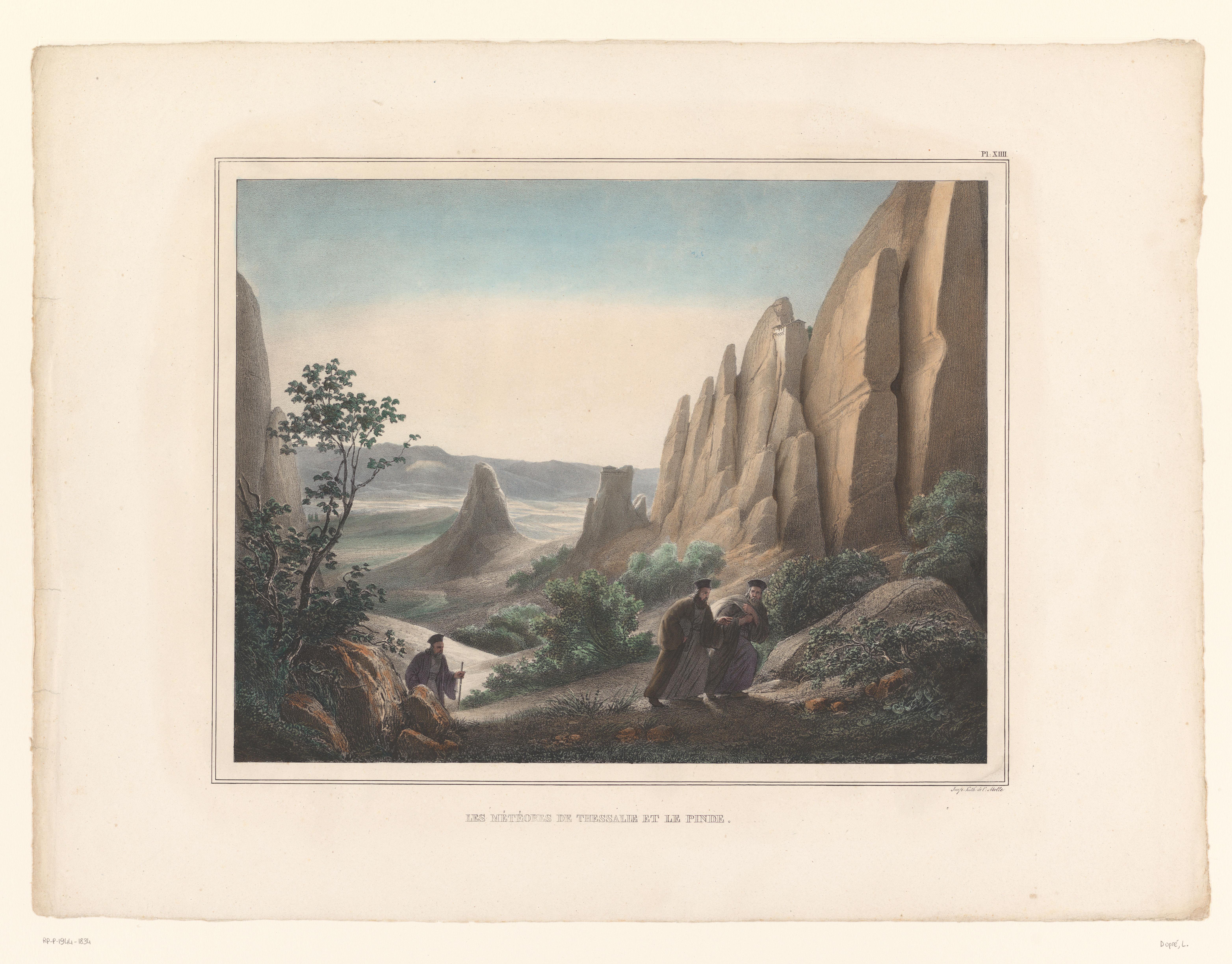 Gezicht op de Meteora en de Píndhos Óros