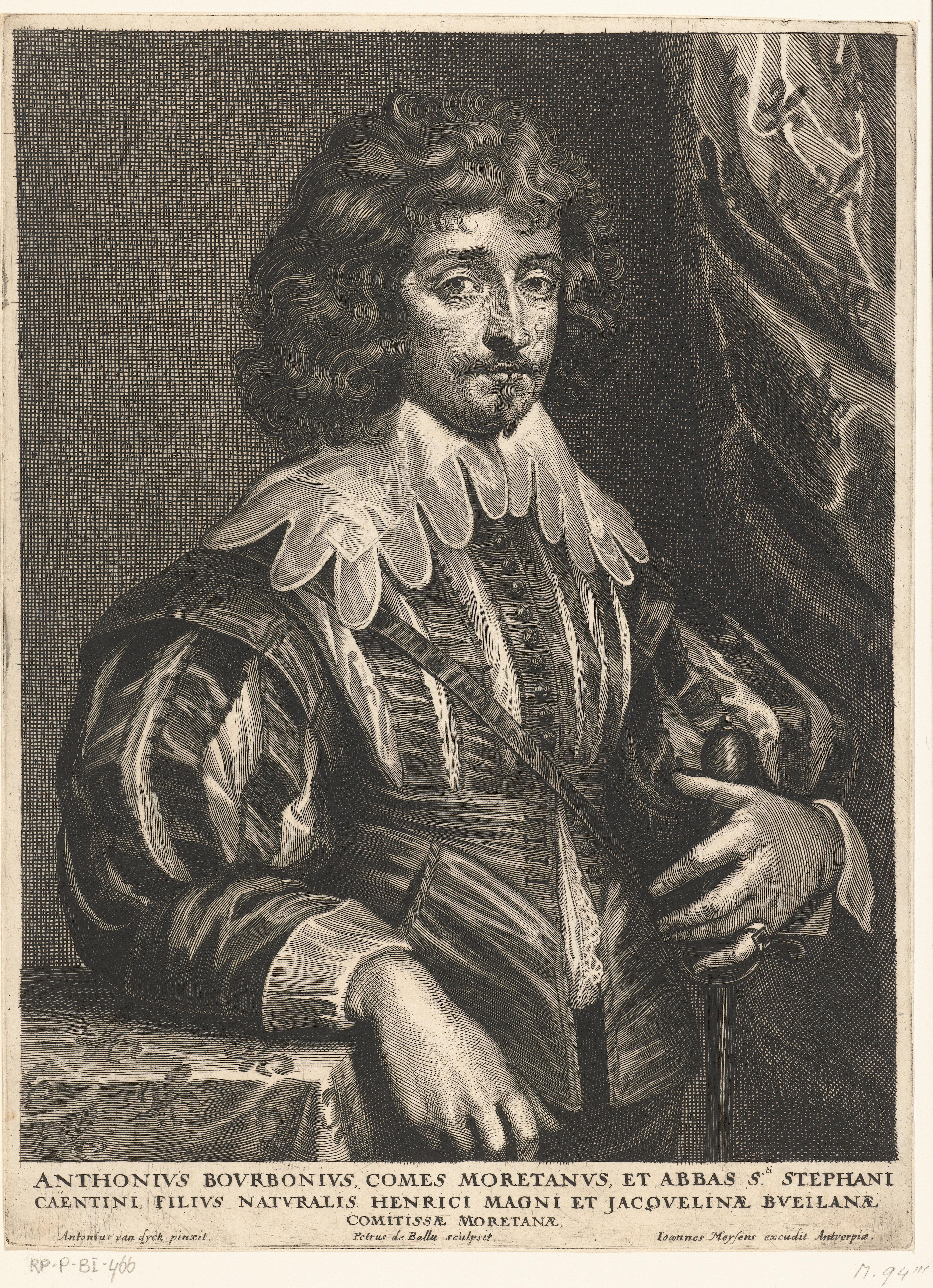 Portret van Antoine de Bourbon graaf van Moret