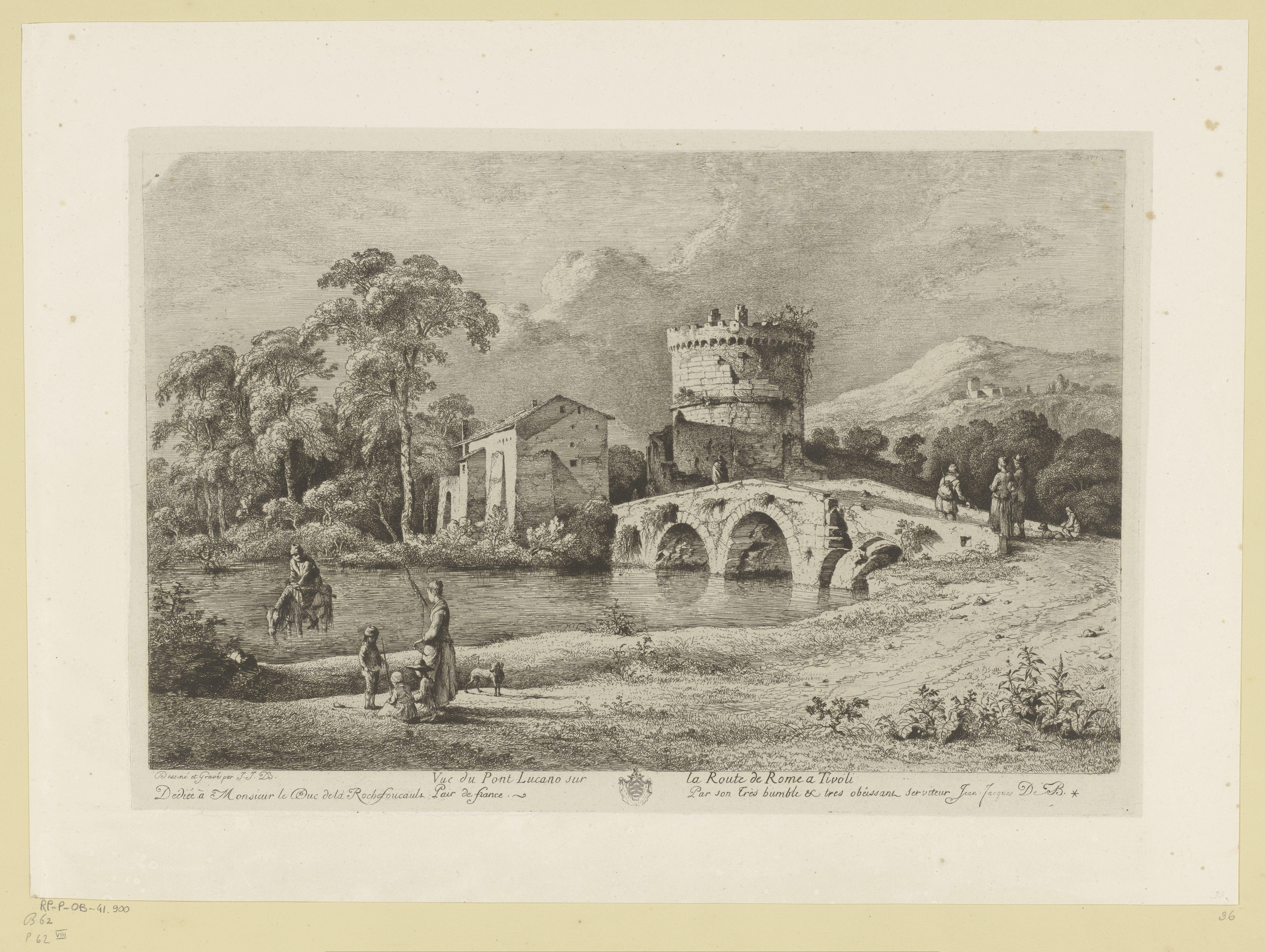 Gezicht op de Ponte Lucano
