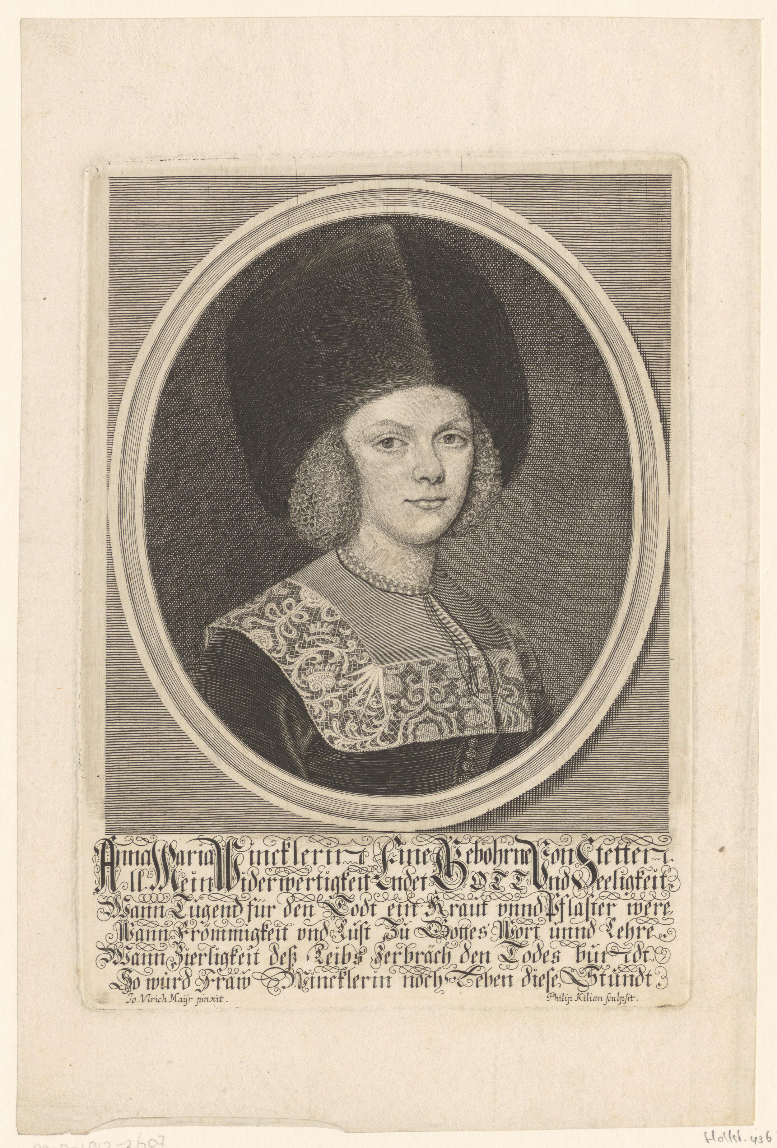 Portret van Anna Maria Winckler