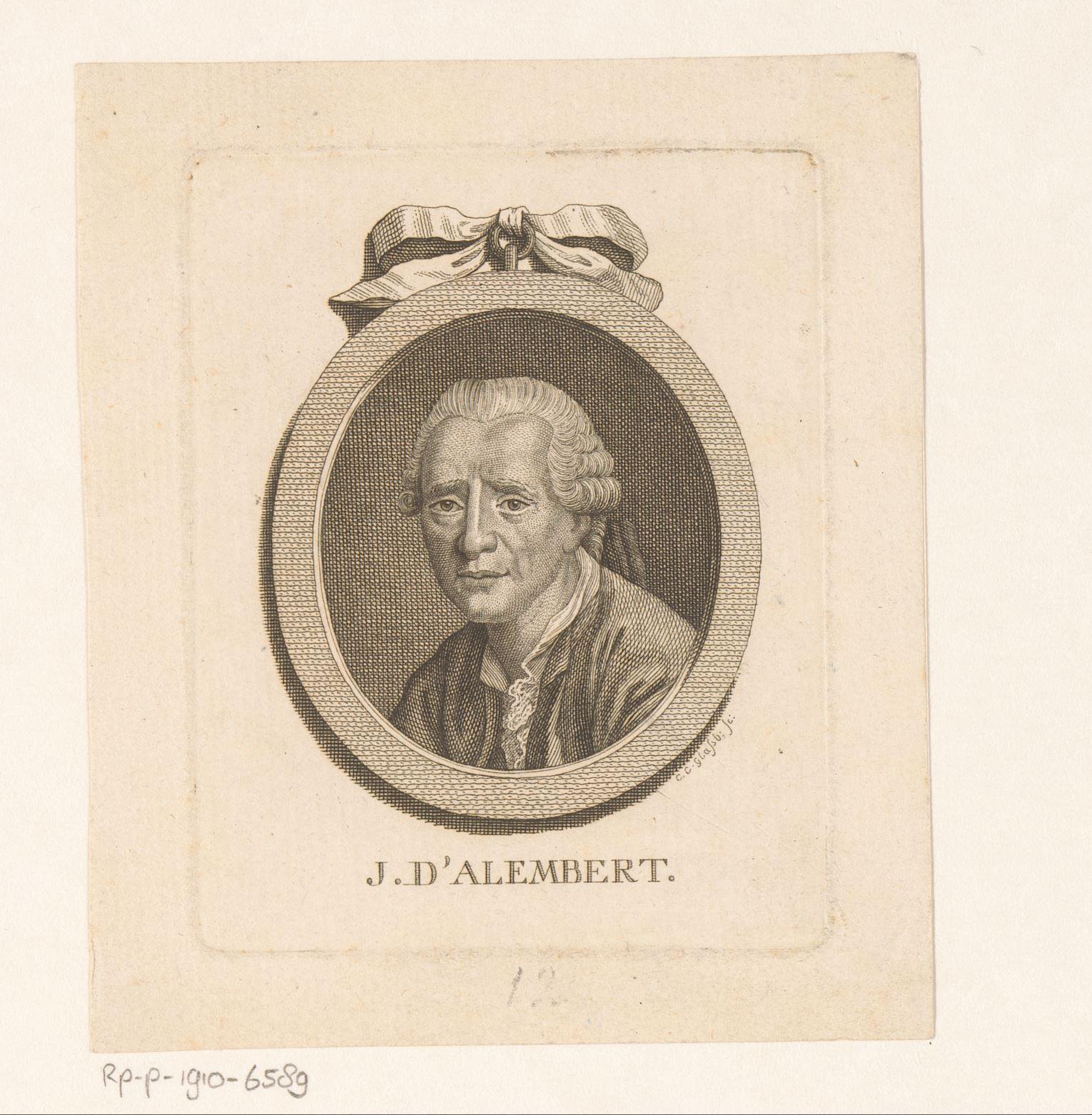 Portret van Jean Le Rond d'Alembert