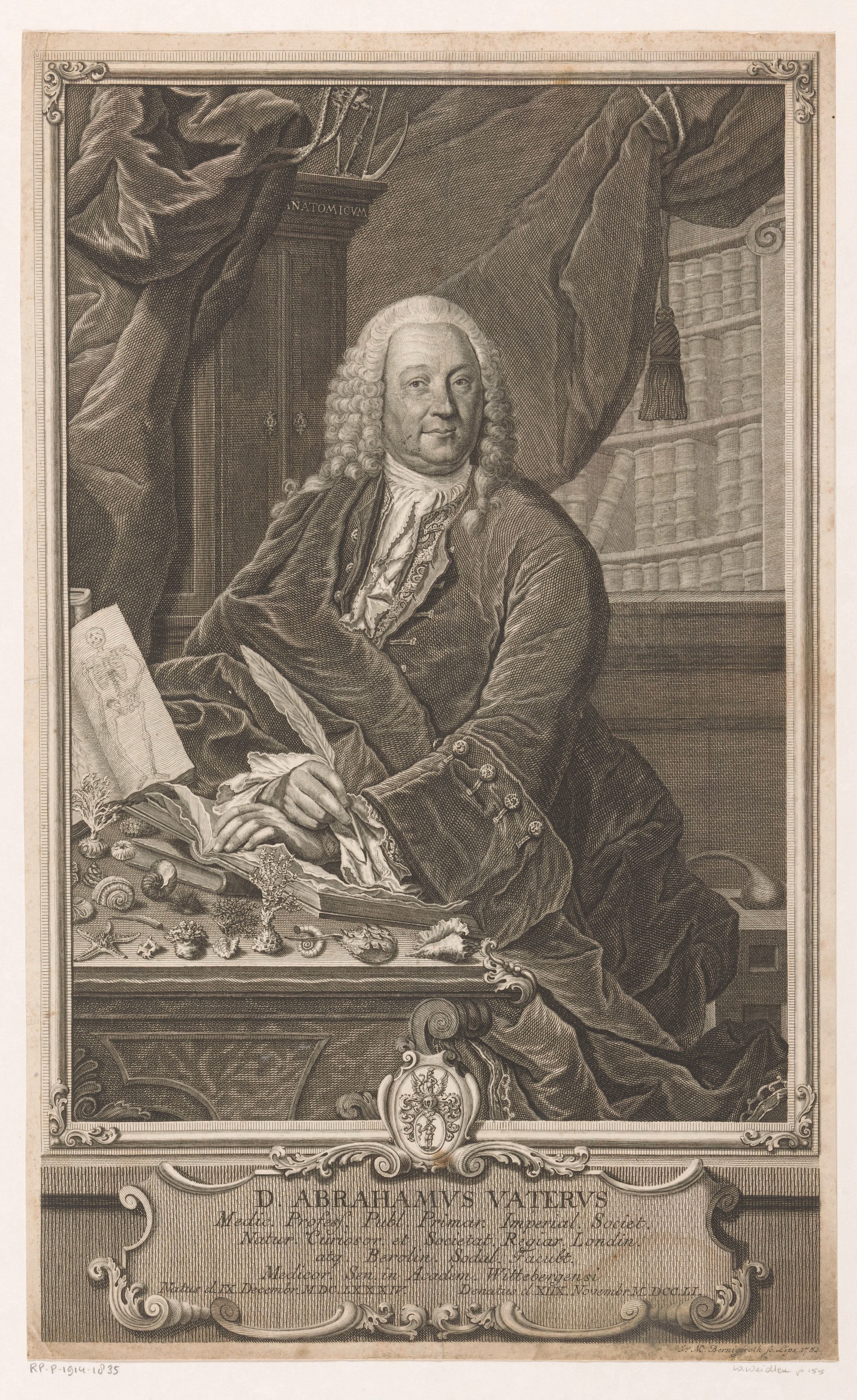 Portret van Abraham Vater