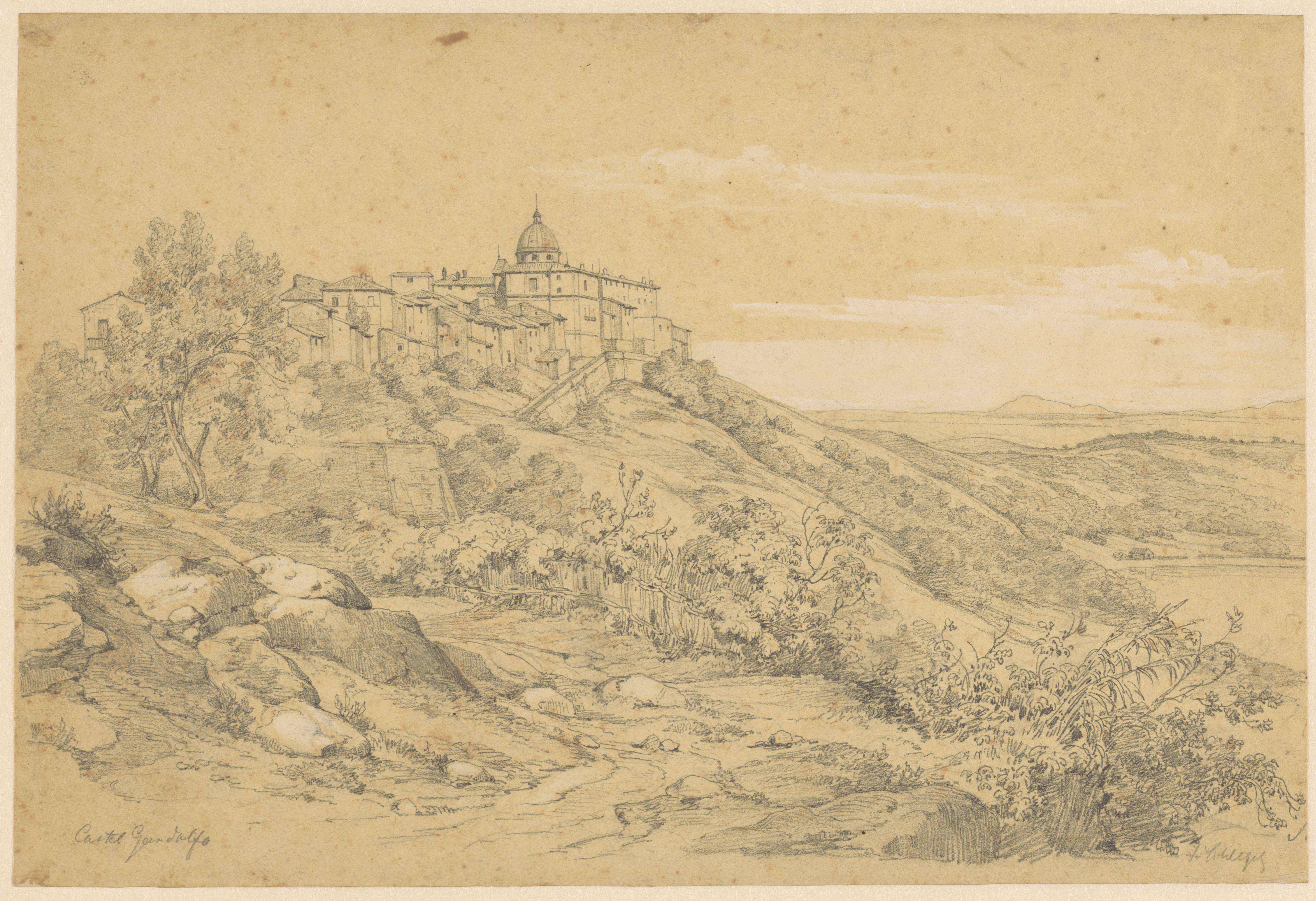 Gezicht op Castel Gandolfo
