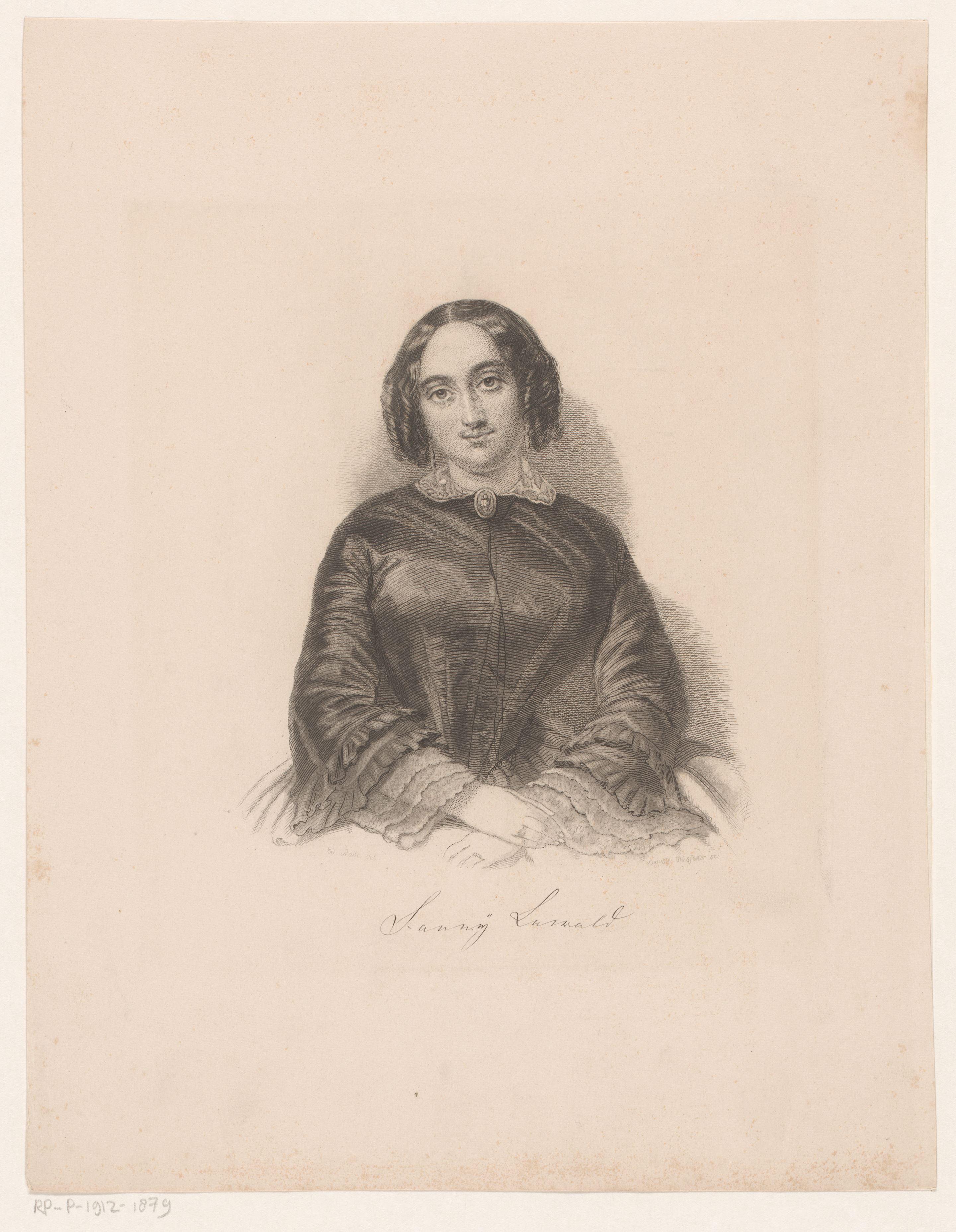 Portret van Fanny Lewald