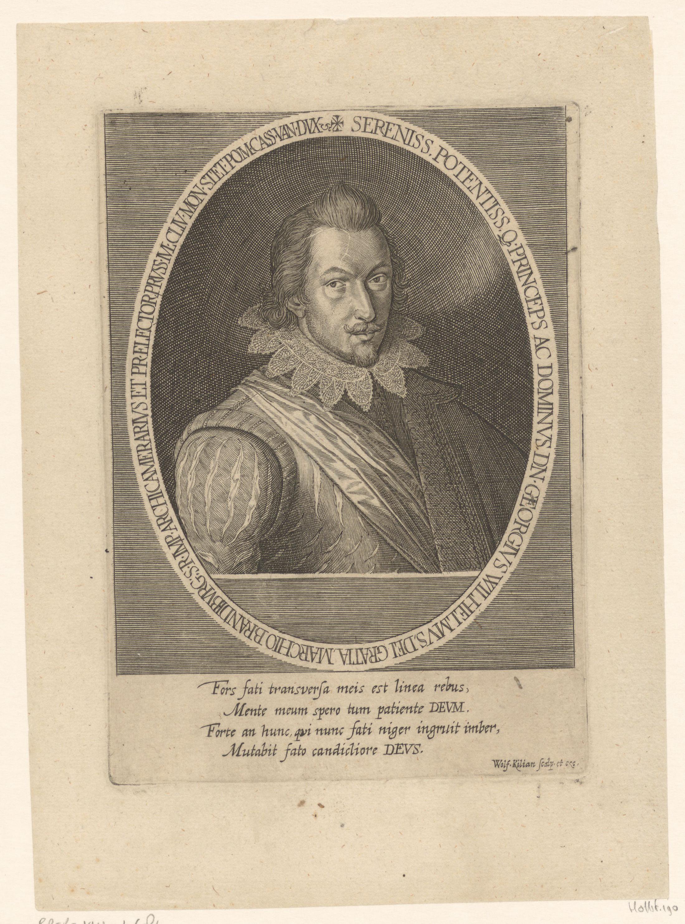 Portret van Georg Wilhelm van Brandenburg