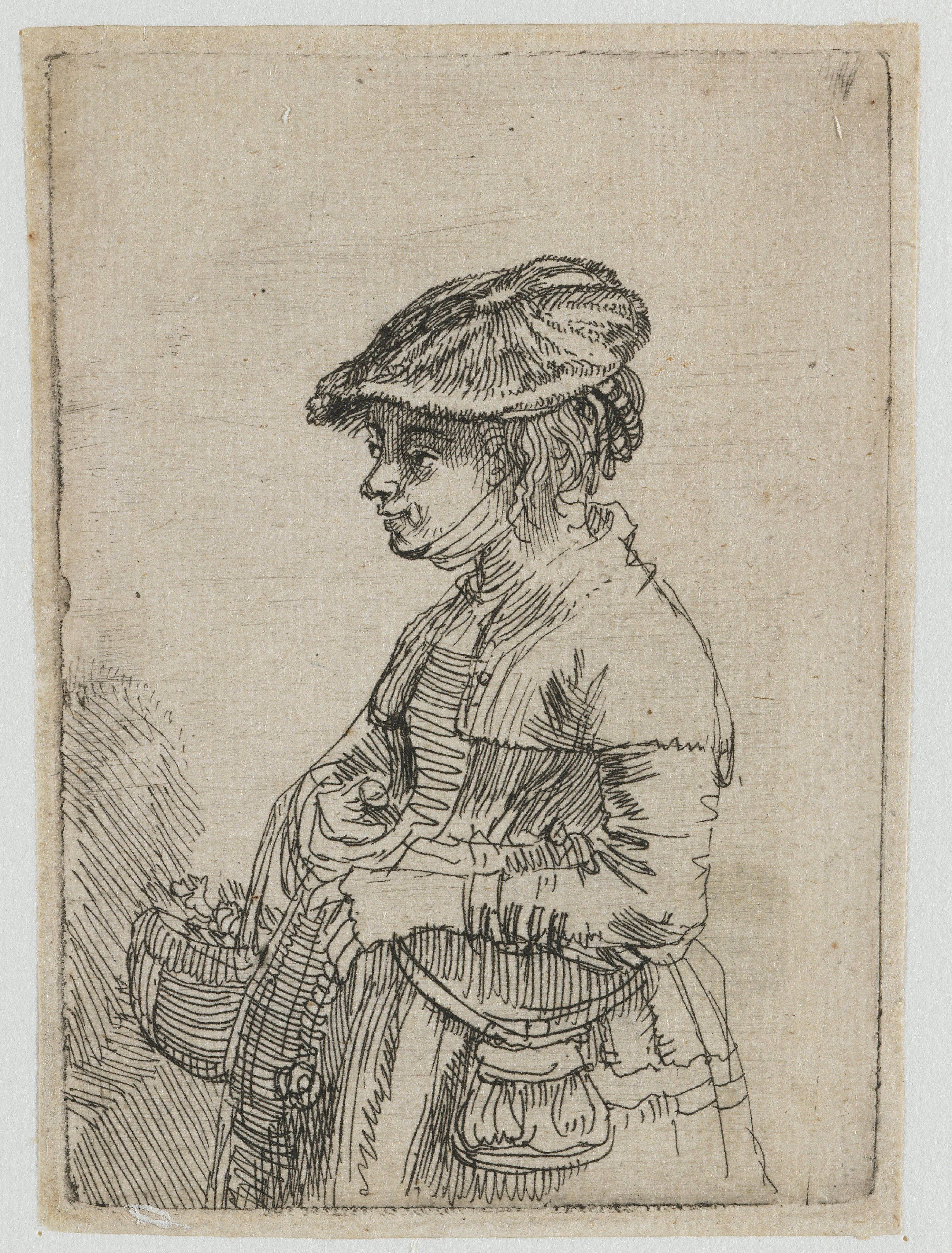 Girl with a basket