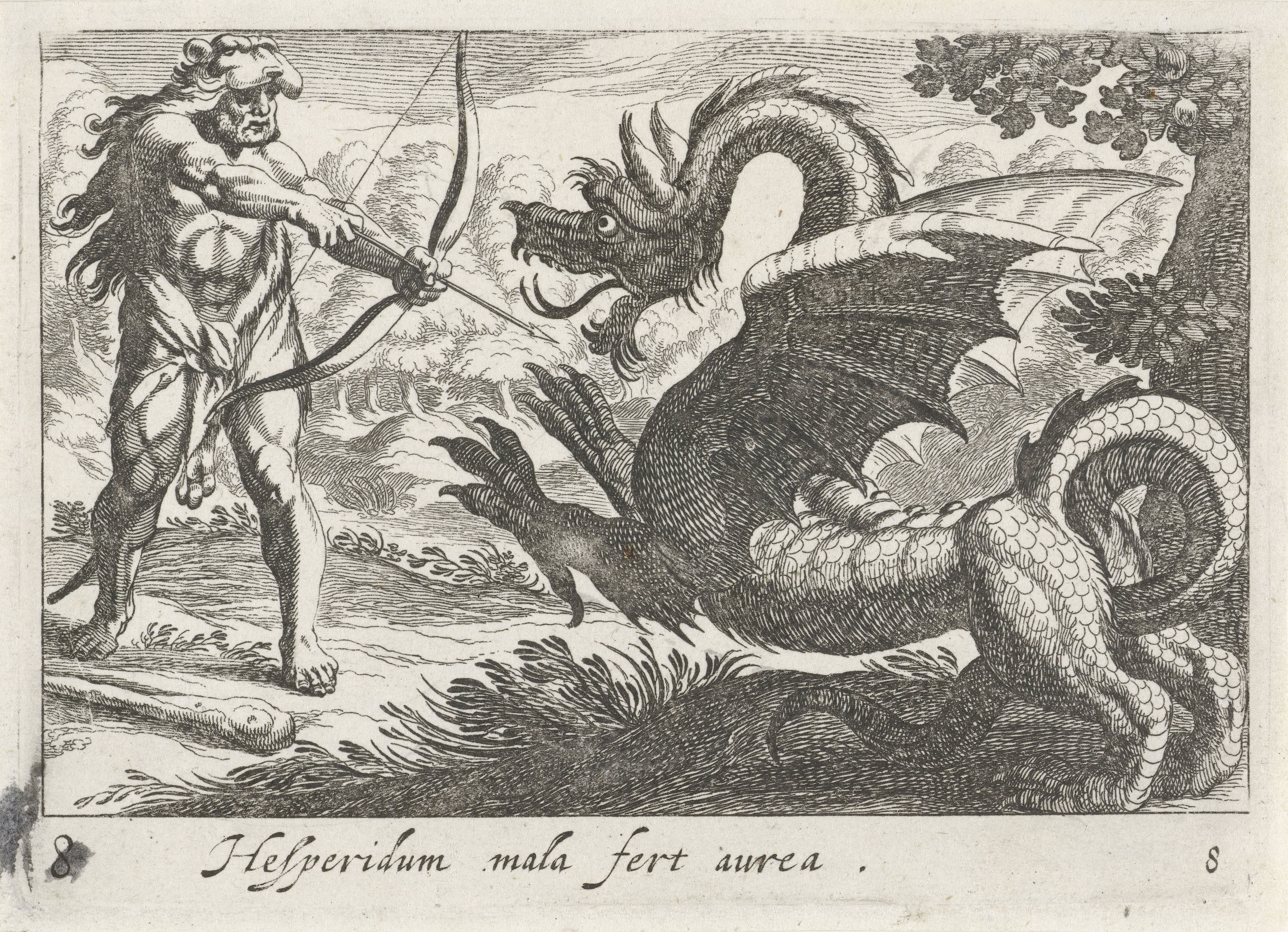 Hercules doodt de draak Ladon