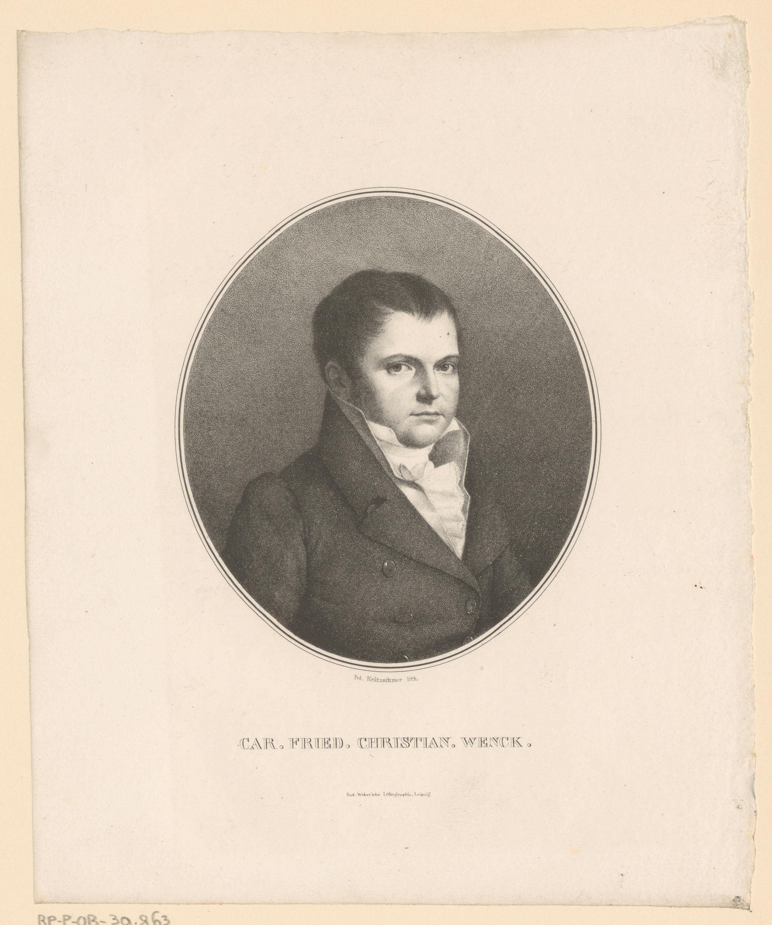 Portret van Karl Friedrich Christian Wenck