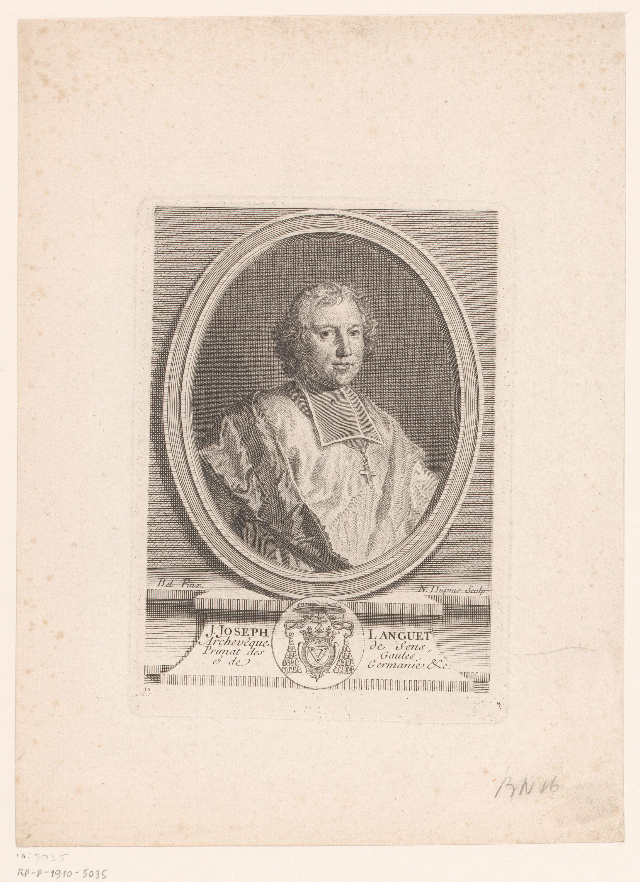 Portret van Jean-Joseph Languet de Gergy