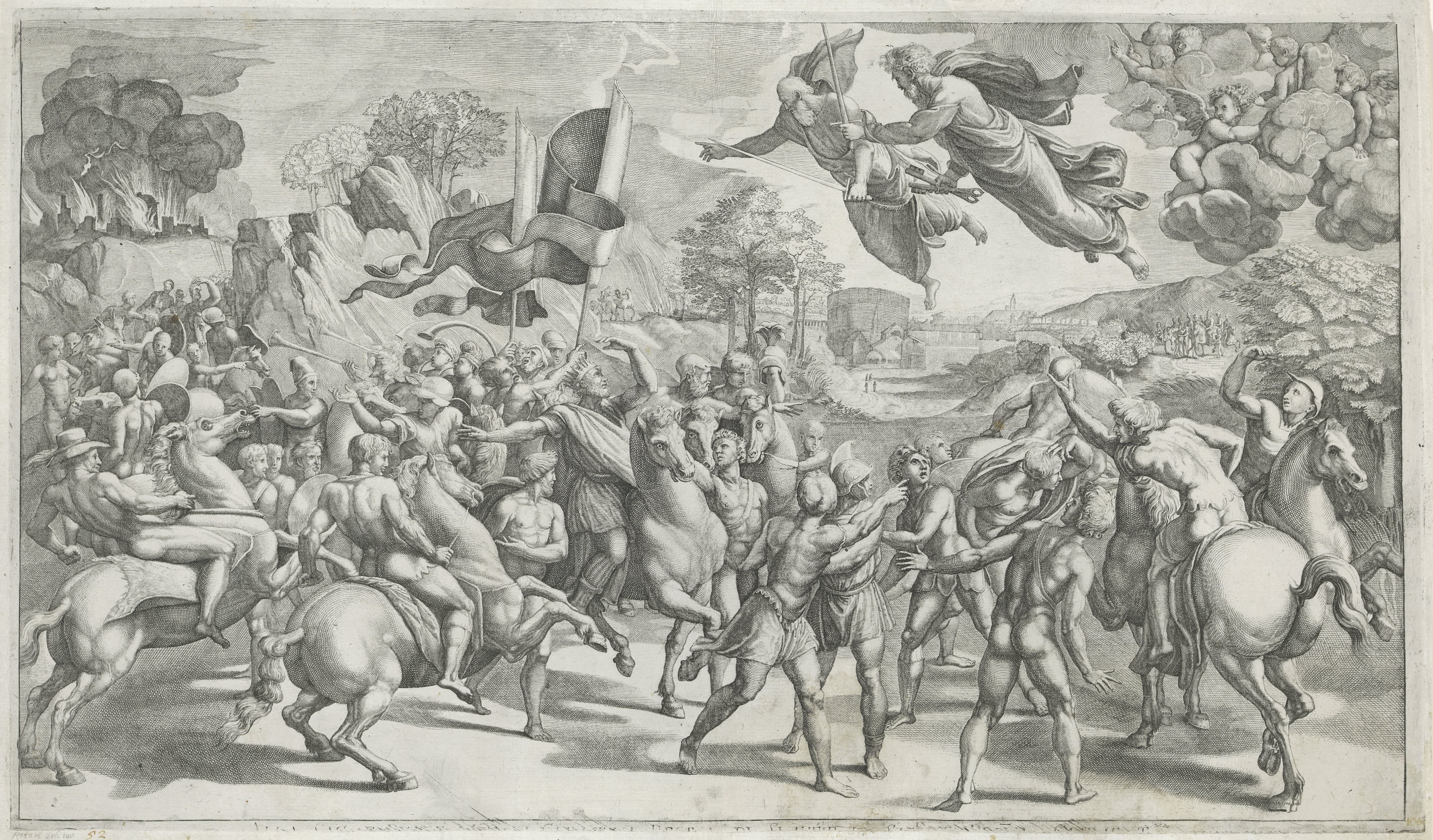 Atilla voor de stad Rome