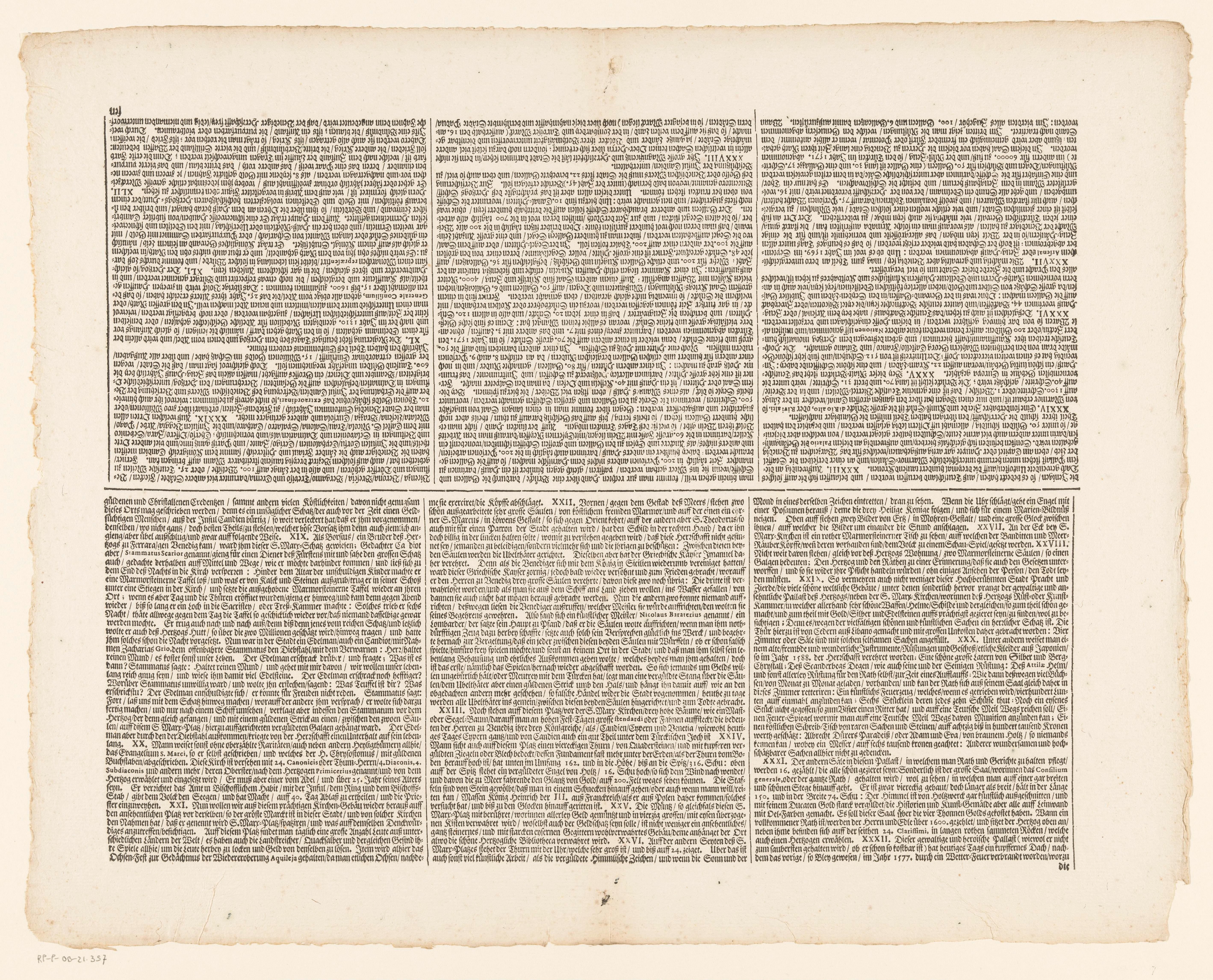 Onderschrift van de Festa della Sensa (derde en vierde gedeelte)