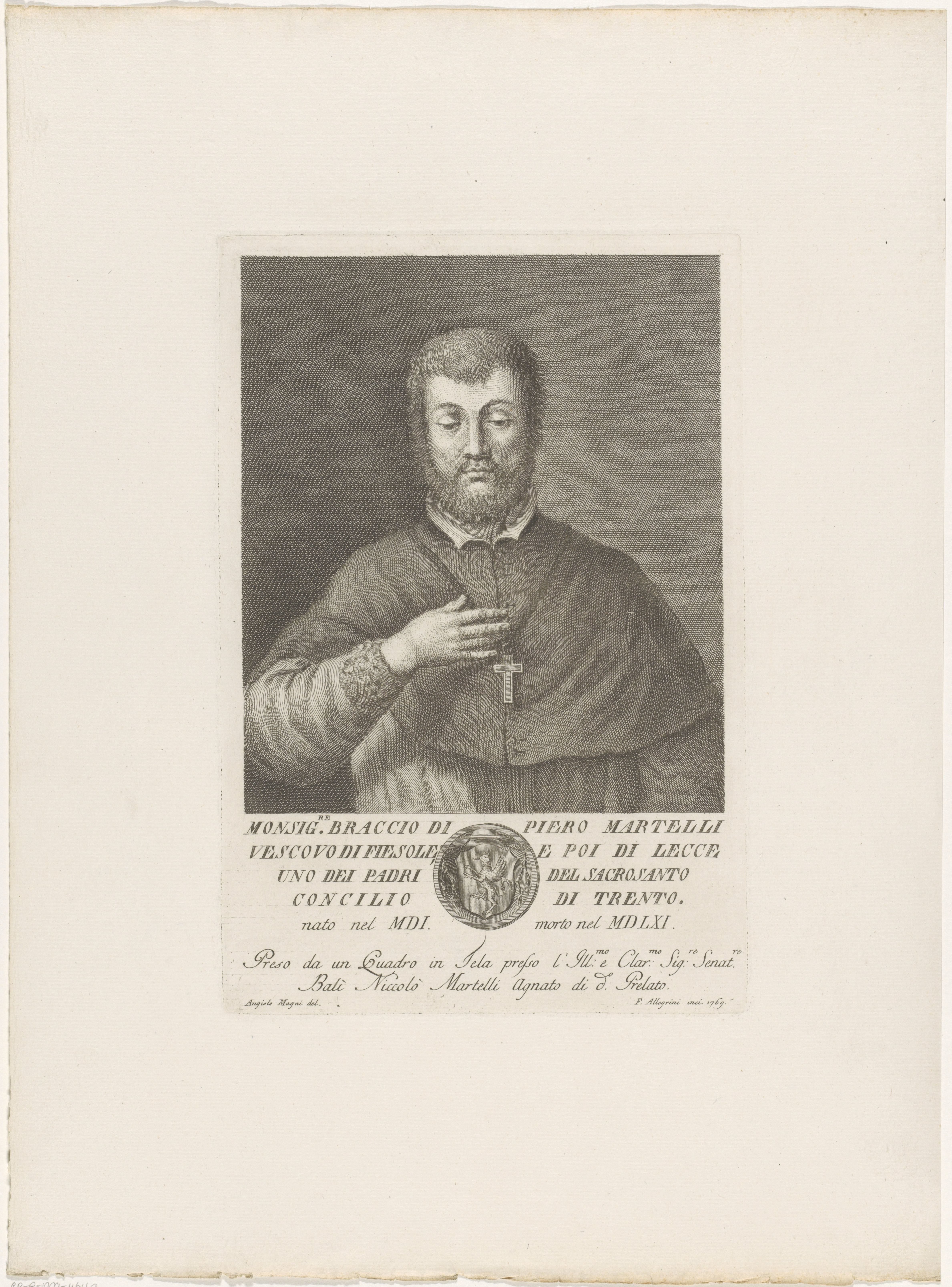 Portret van Braccio Martelli