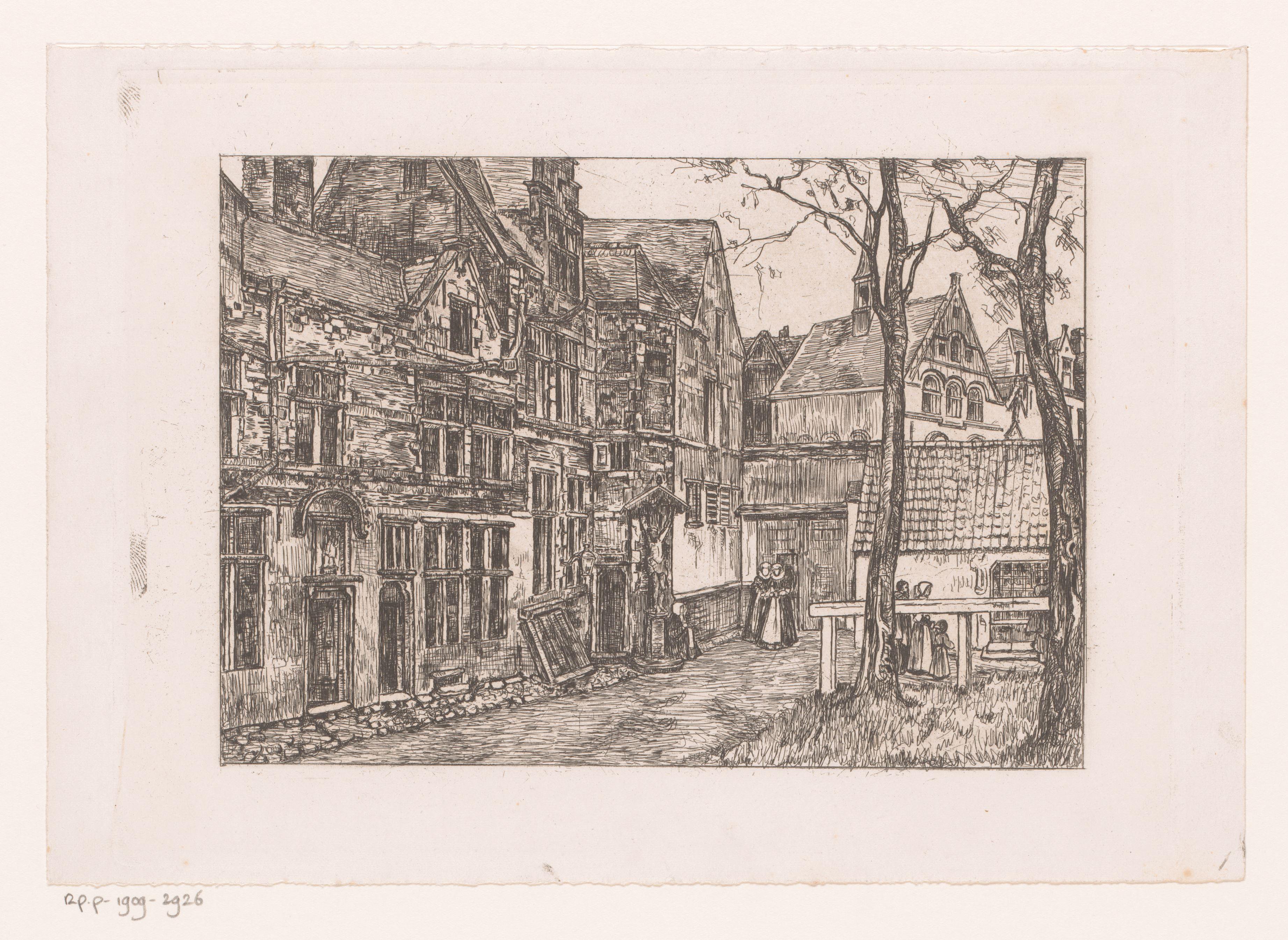 Hof van het Sint-Anna hospitium te Antwerpen
