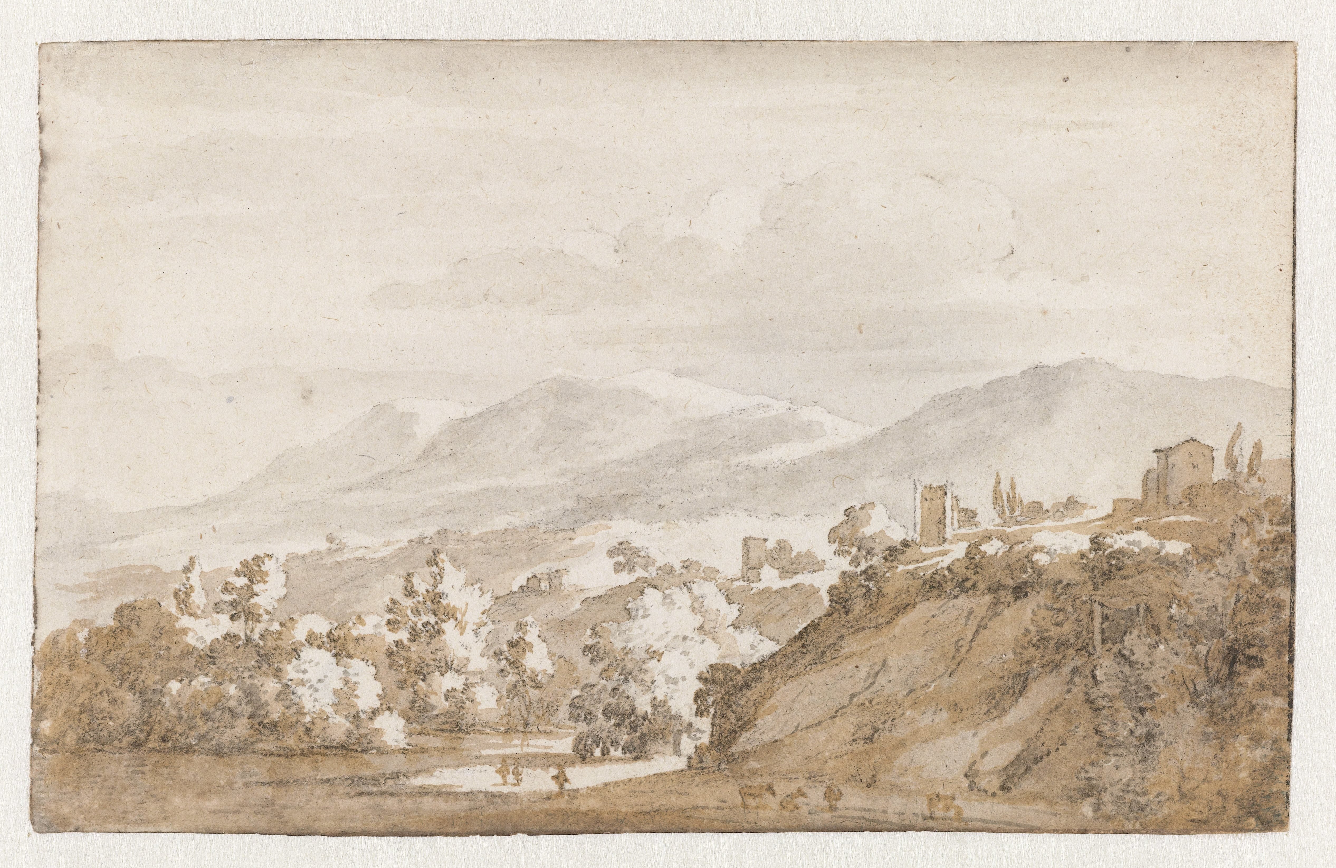 Bergachtig landschap in Italië