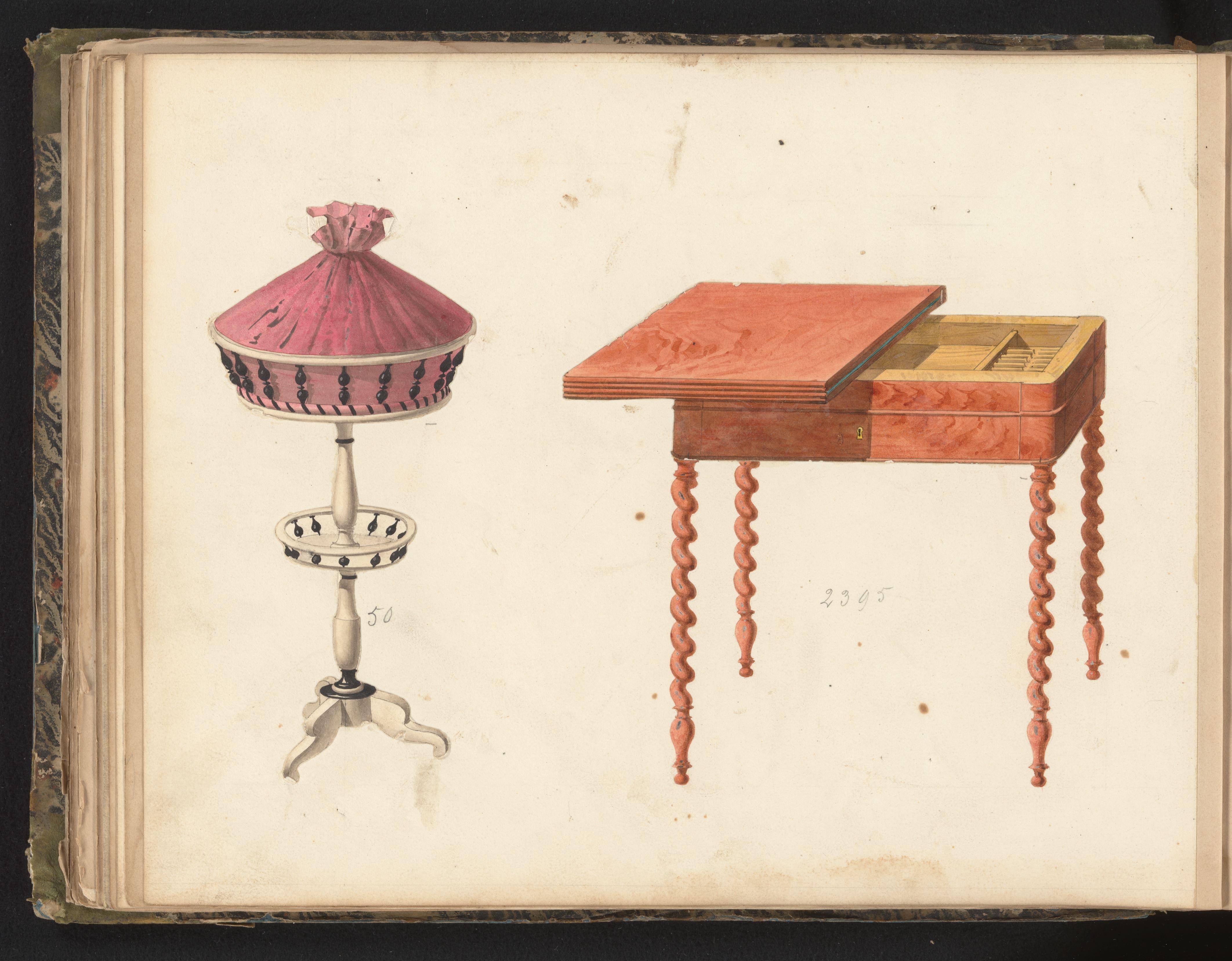 Ontwerp voor naaitafeltje en speeltafel