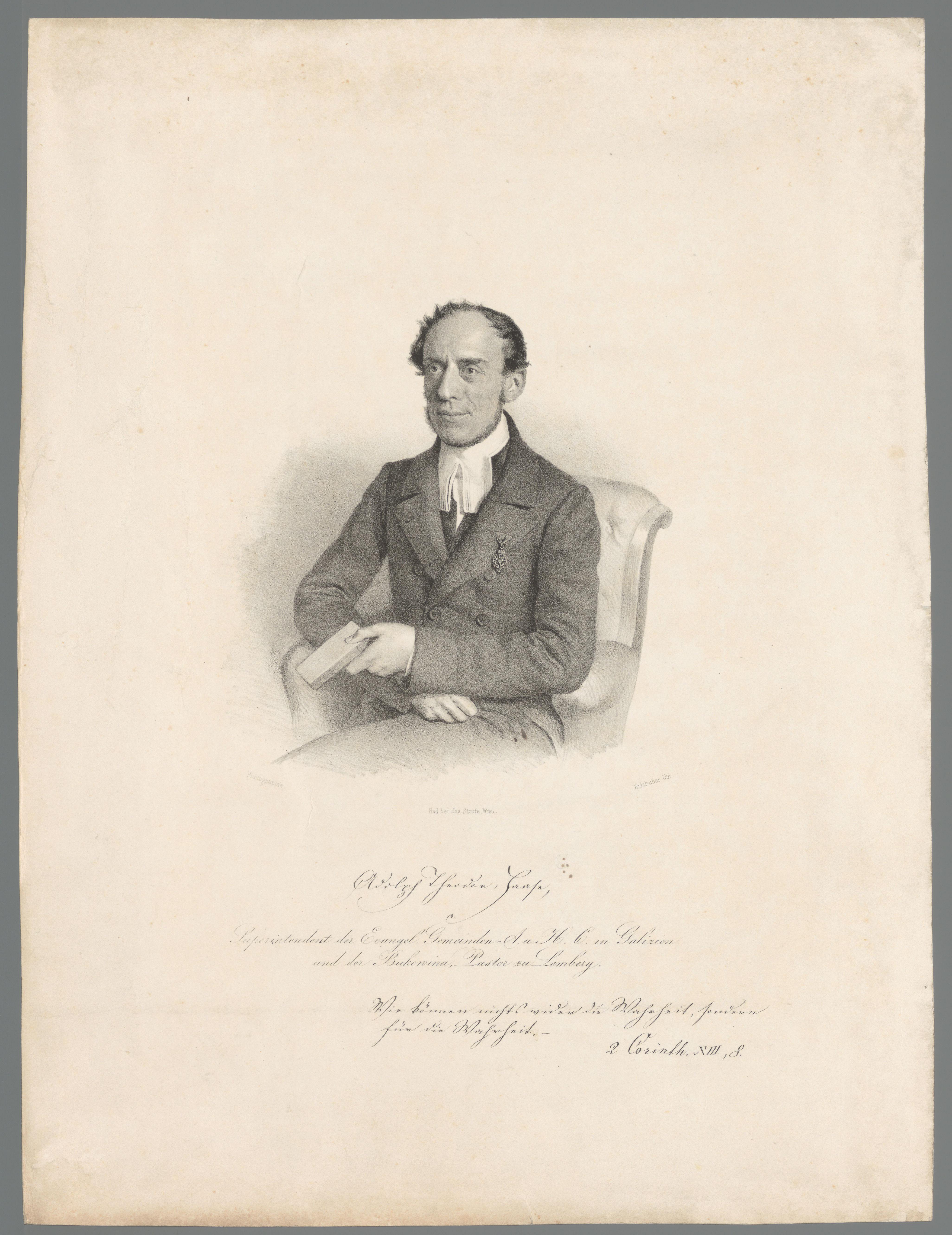 Portret van Adolf Theodor Haase