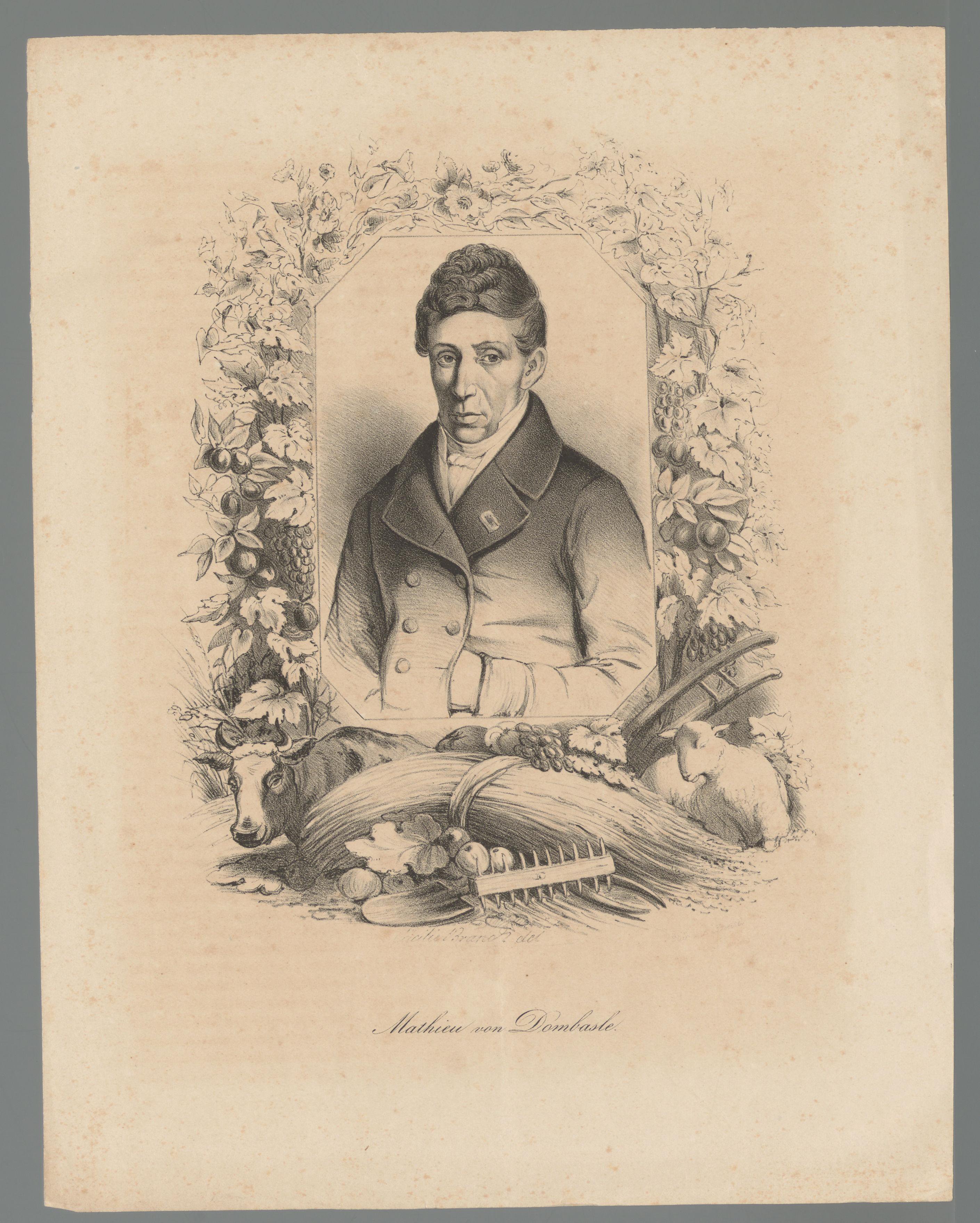 Portret van Mathieu de Dombasle