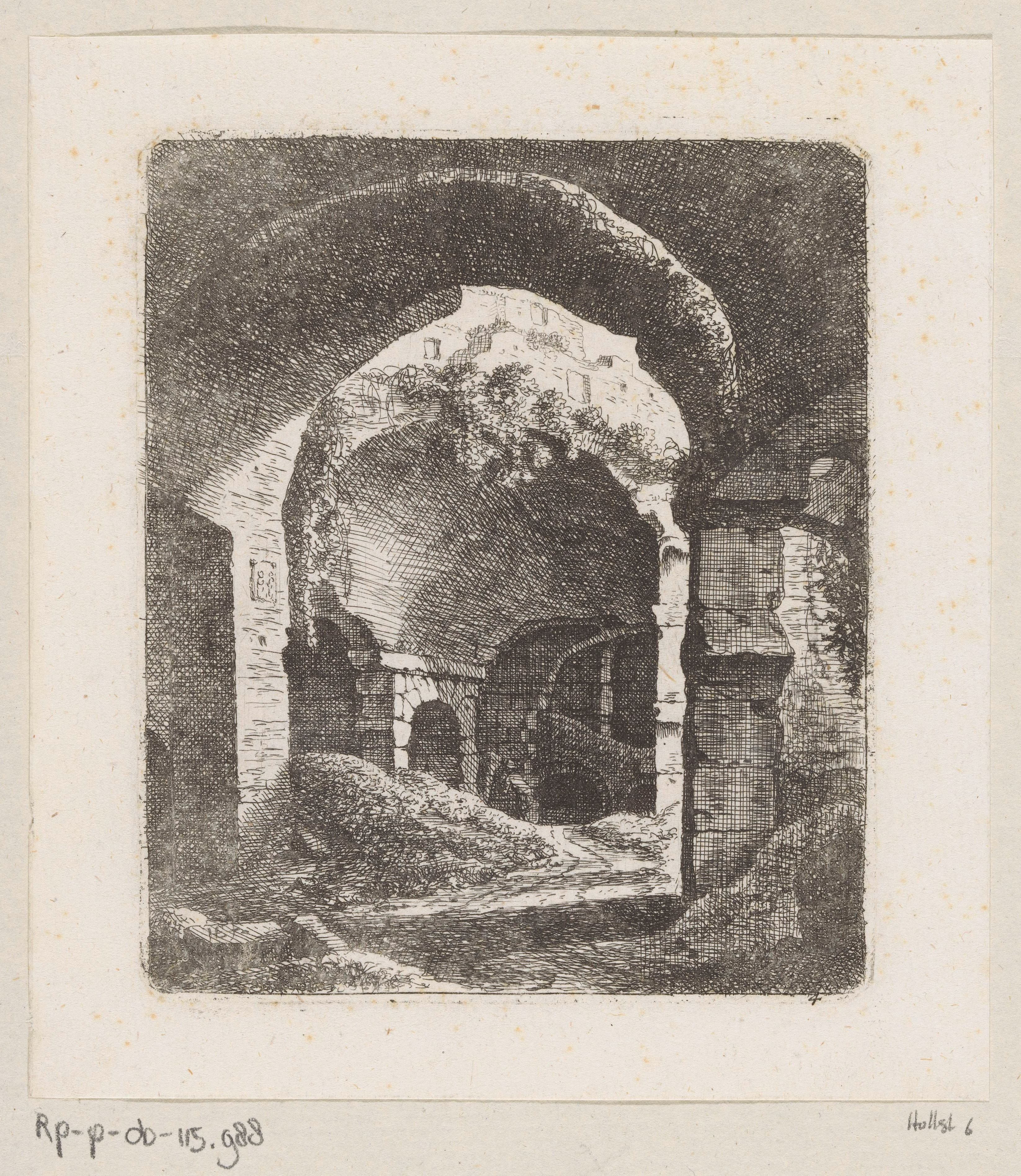 Gezicht op de ruïnes van het Colosseum