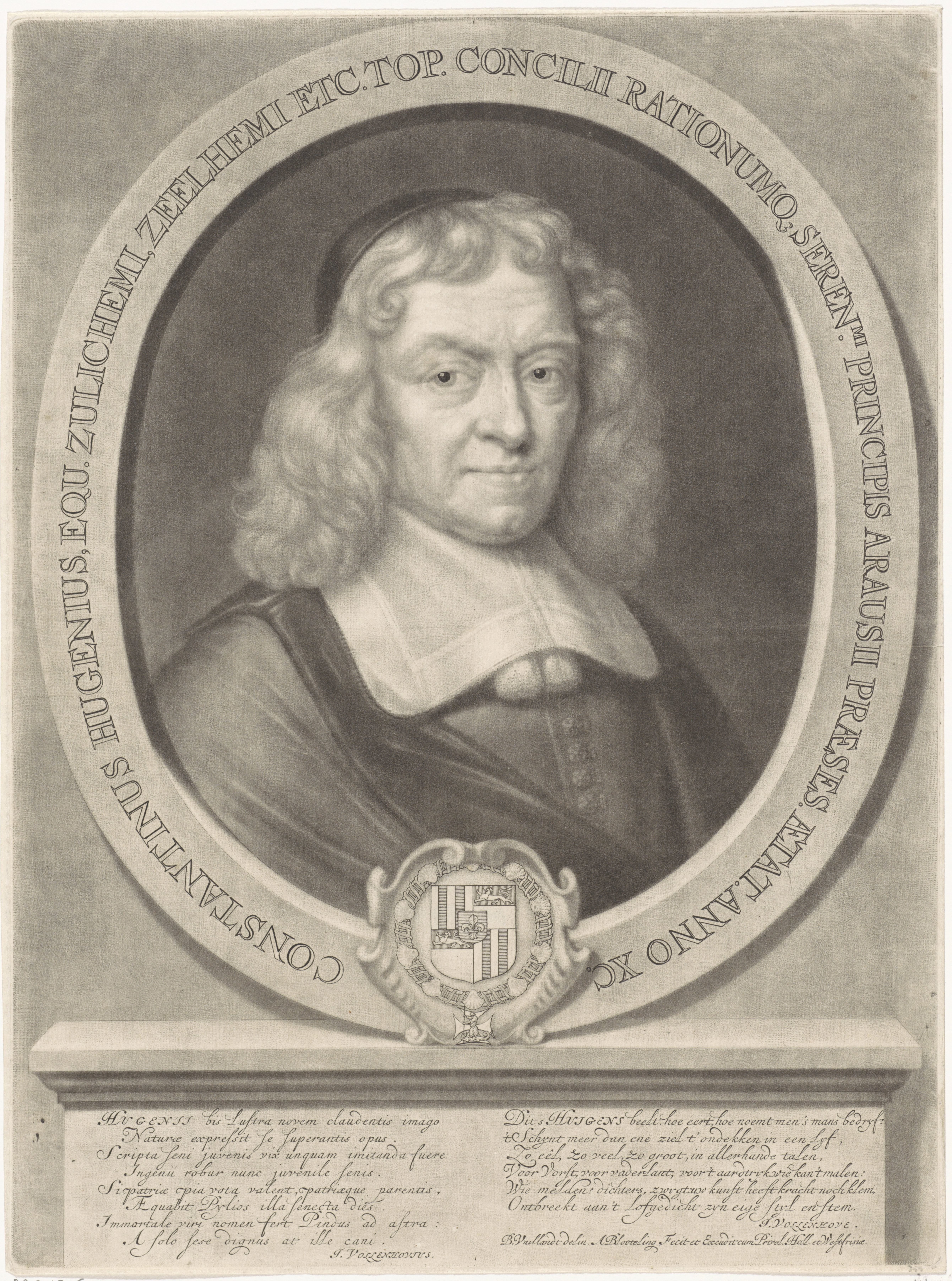 Portret van Constantijn Huygens