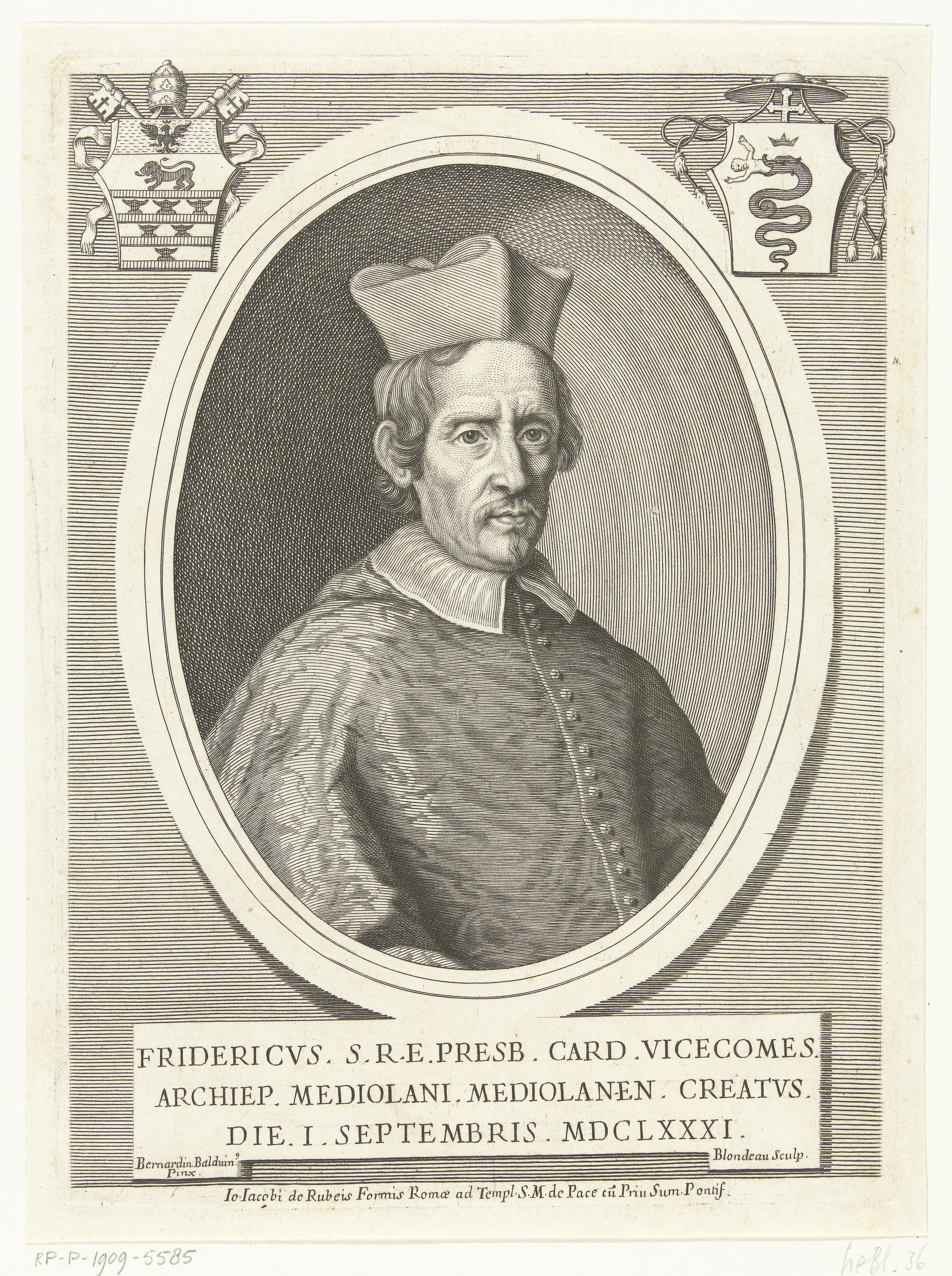 Portret van kardinaal Federico Visconti