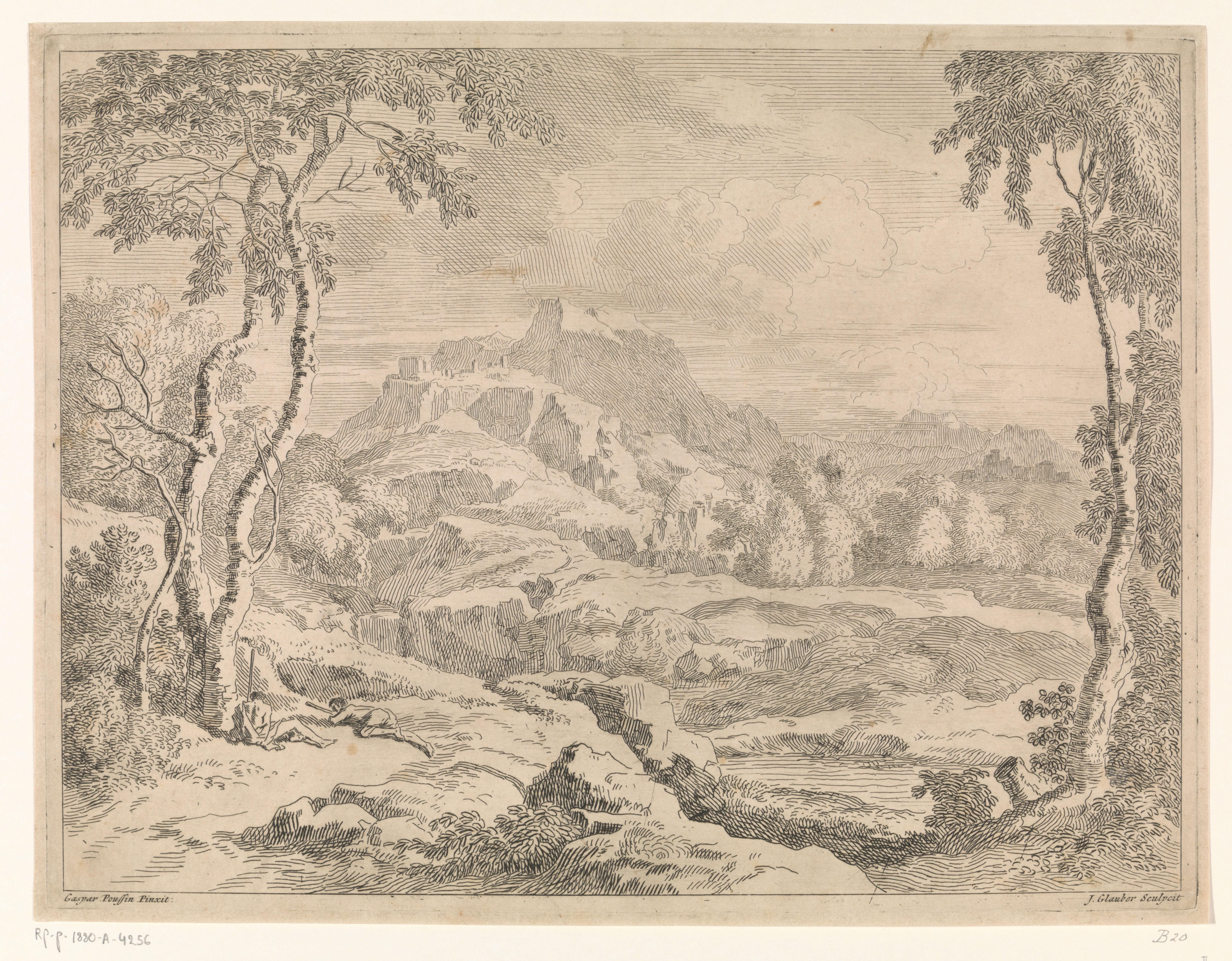 Landschap met herders