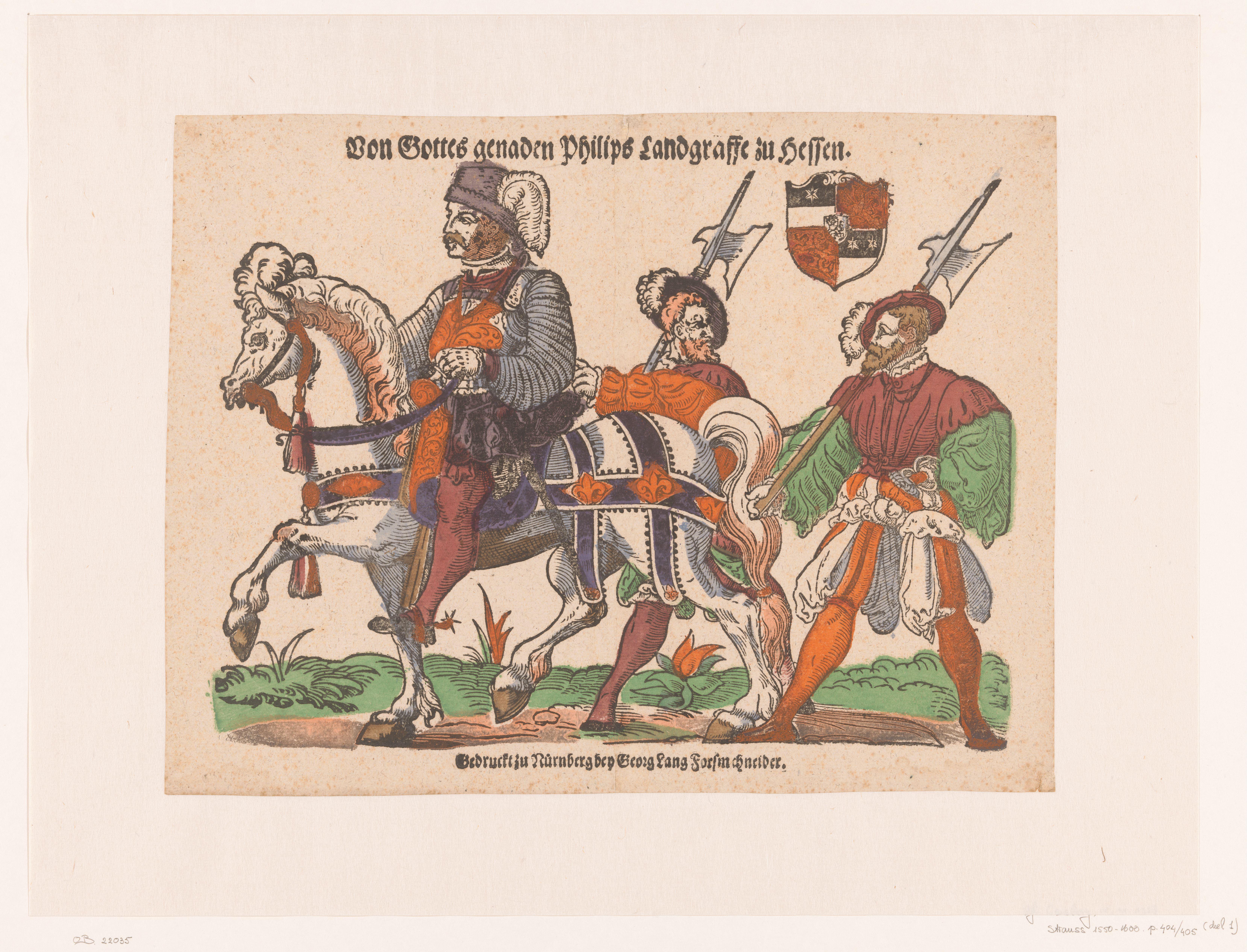 Ruiterportret van Filips I van Hessen