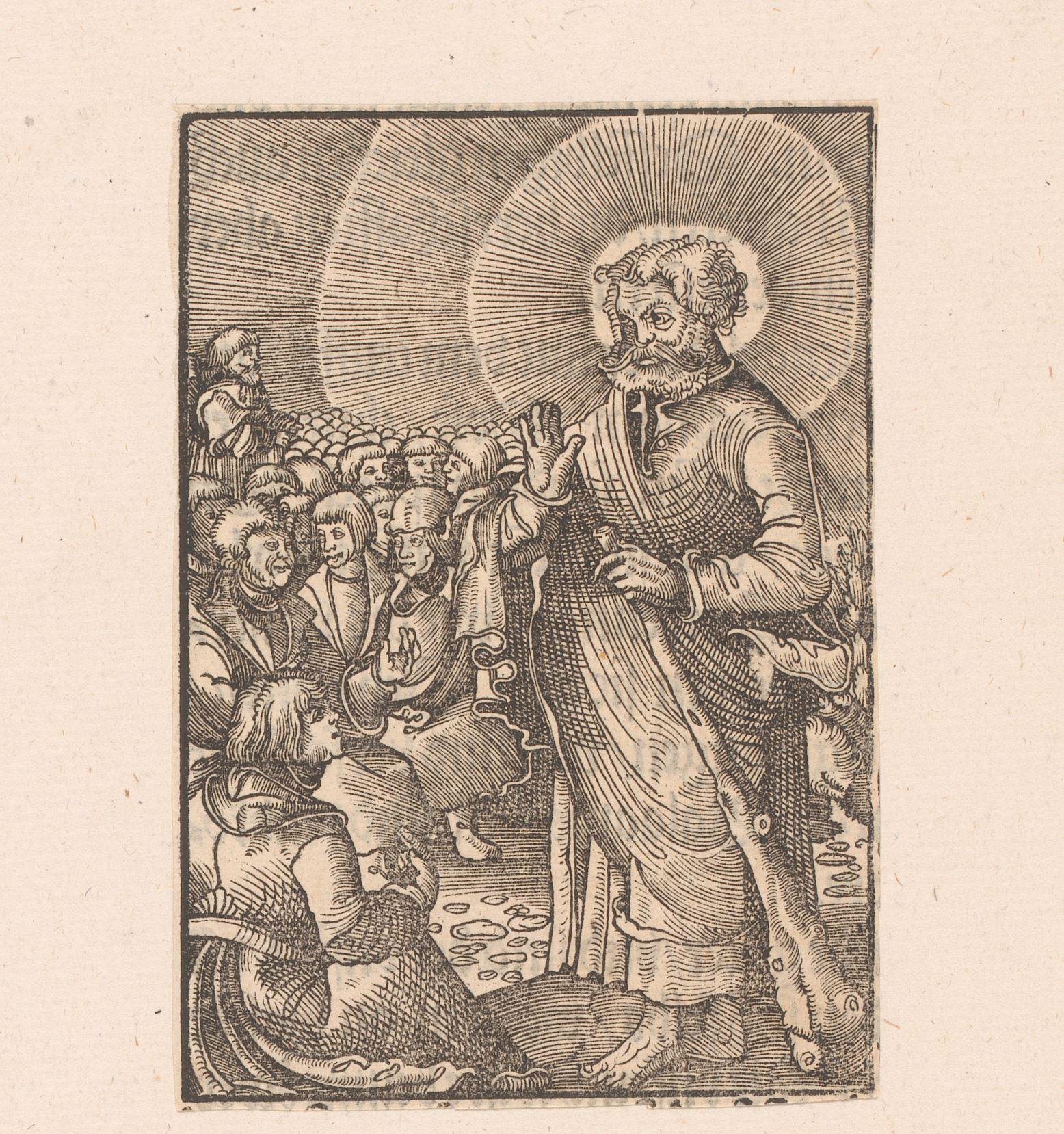 Apostel Judas Taddeüs predikend