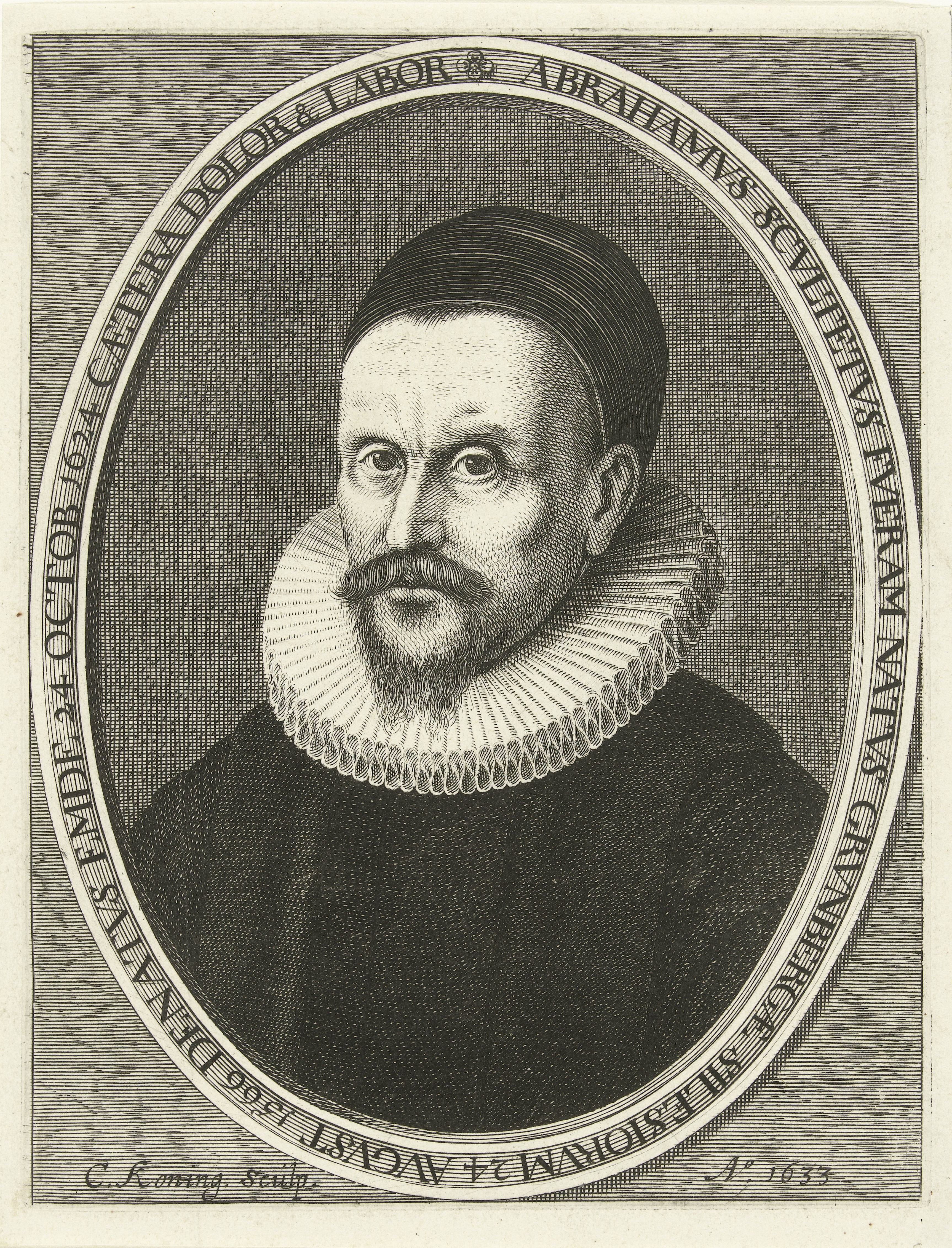 Portret van Abraham Scultetus