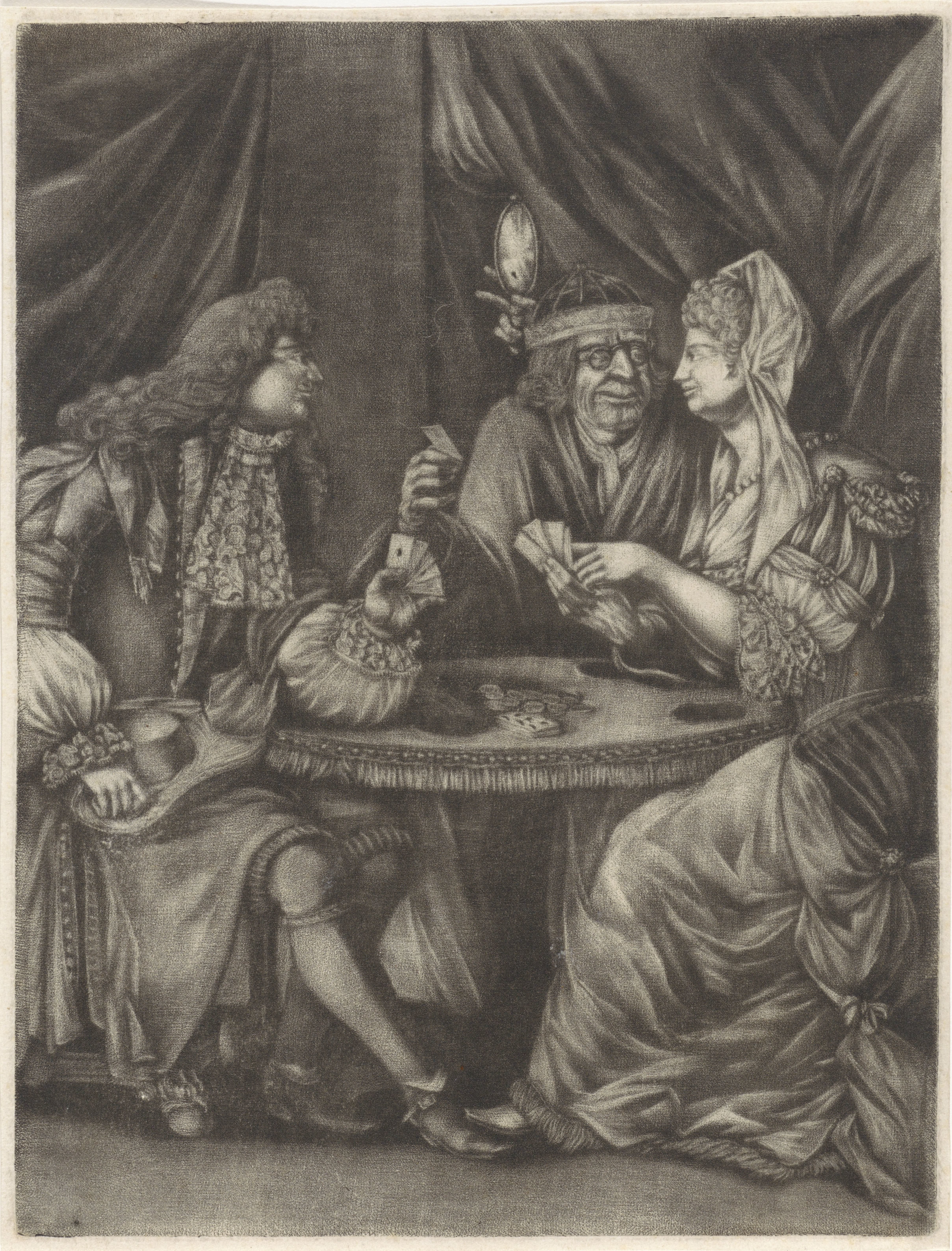 Couple Cheating at Cards