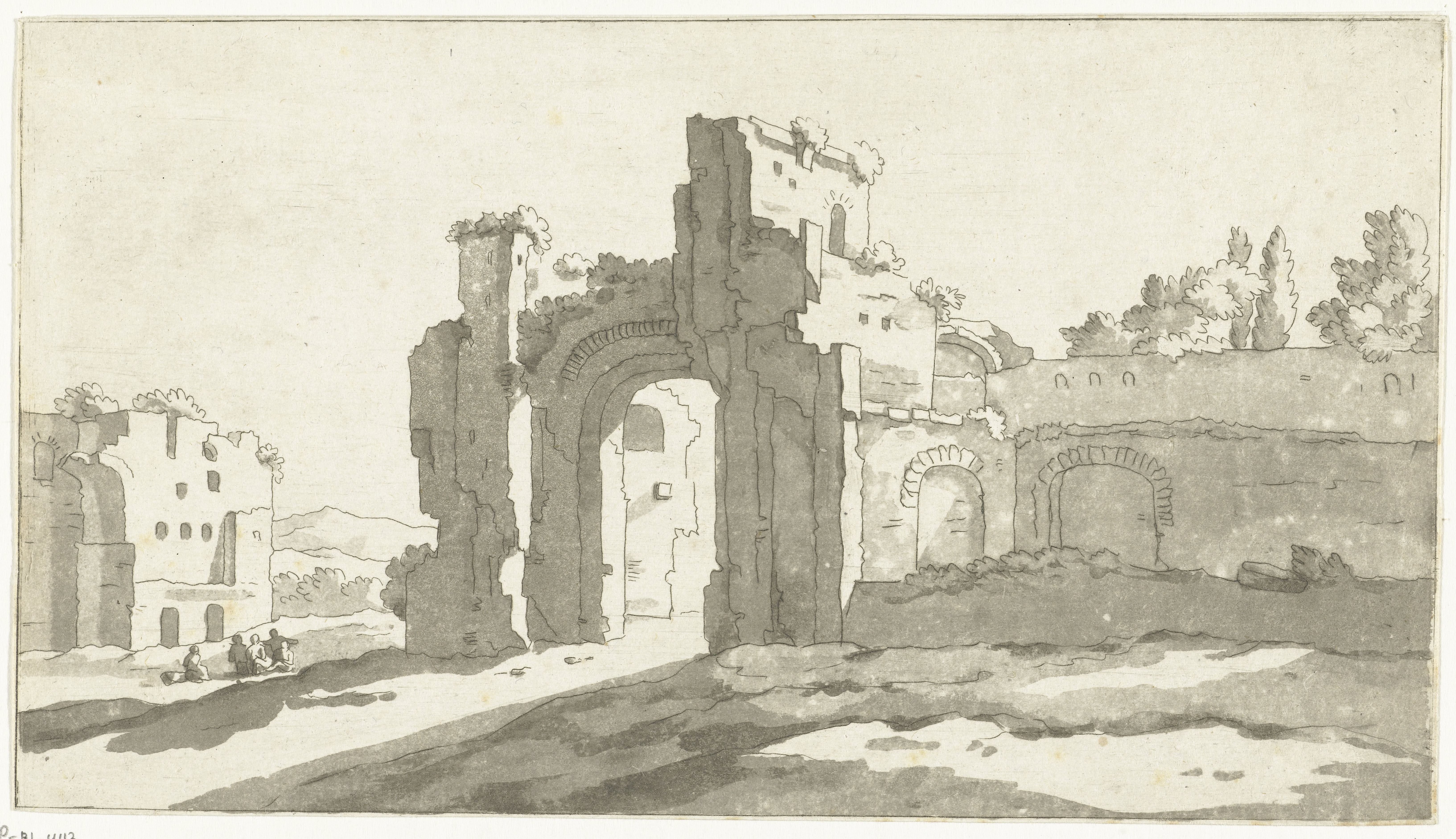 Ruïnes van de grote zaal van de Thermen van Caracalla, Rome
