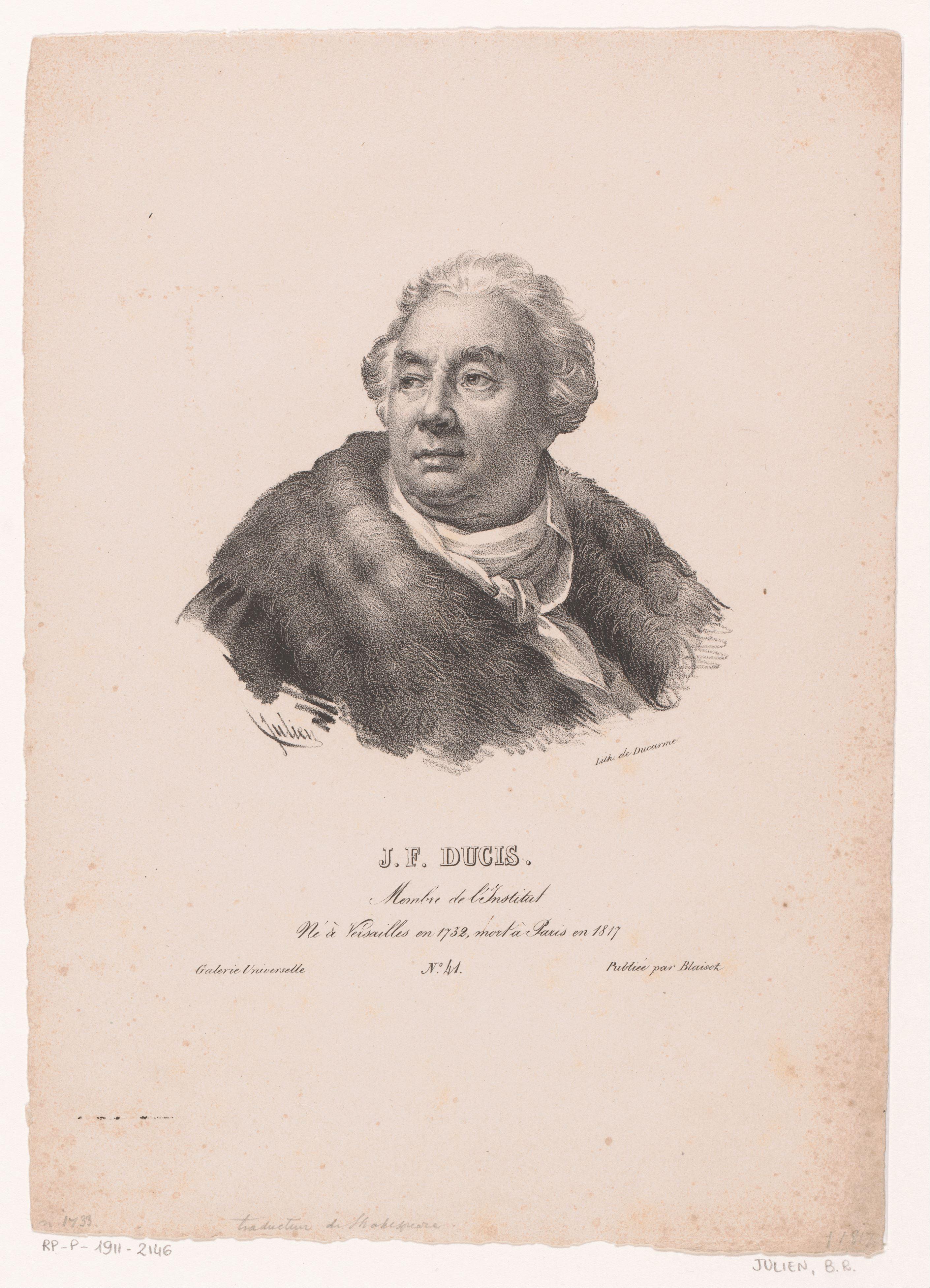 Portret van Jean-François Ducis